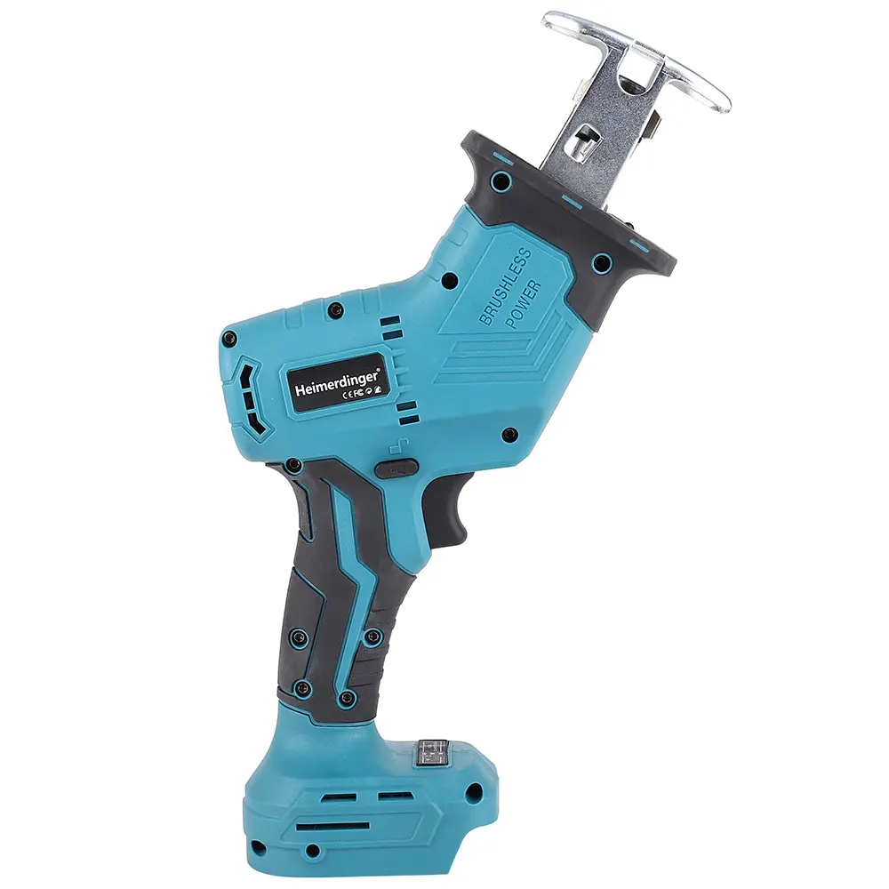 Heimerdinger 18V brushless cordless saber saw for makita battery, cordless reciprocating saw electric saw, No battery