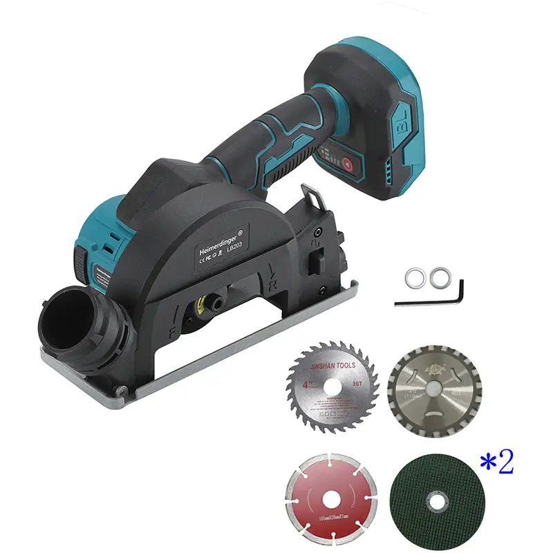 Heimerdinger 4-Inch Brushless 18V Cordless Circular Saw for Woodworking, Metal, and Stone with External Rotor Motor, No battery