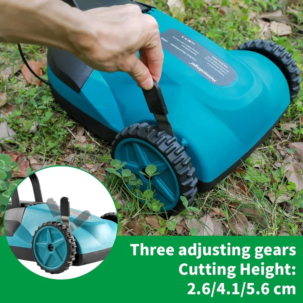 Cordless Electric Brushless Lawn Mower, Cordless (Push) Lawn Mower with 3-Position Depth Adjustment, No battery