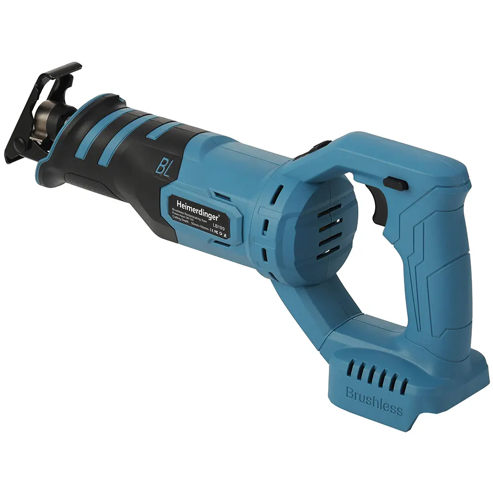 Heimerdinger Cordless Reciprocating Saw for Makita Batteries,Brushless Reciprocating Saws with 4 Blades for Wood Cutting