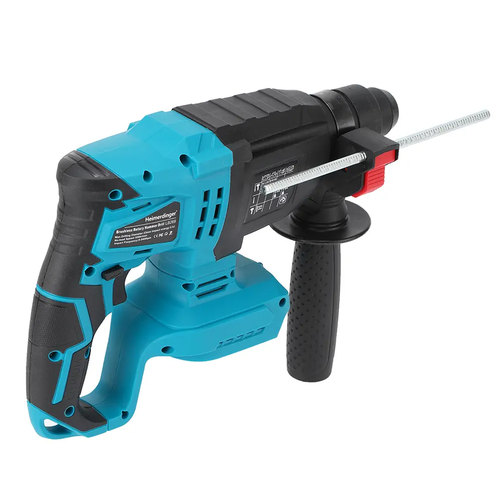 Cordless Brushless 1-1/8" SDS-Plus Rotary Hammer Drill-2-in-1 Multi-functional Heavy Duty Hammer Drill for Concrete, Tile, Walls