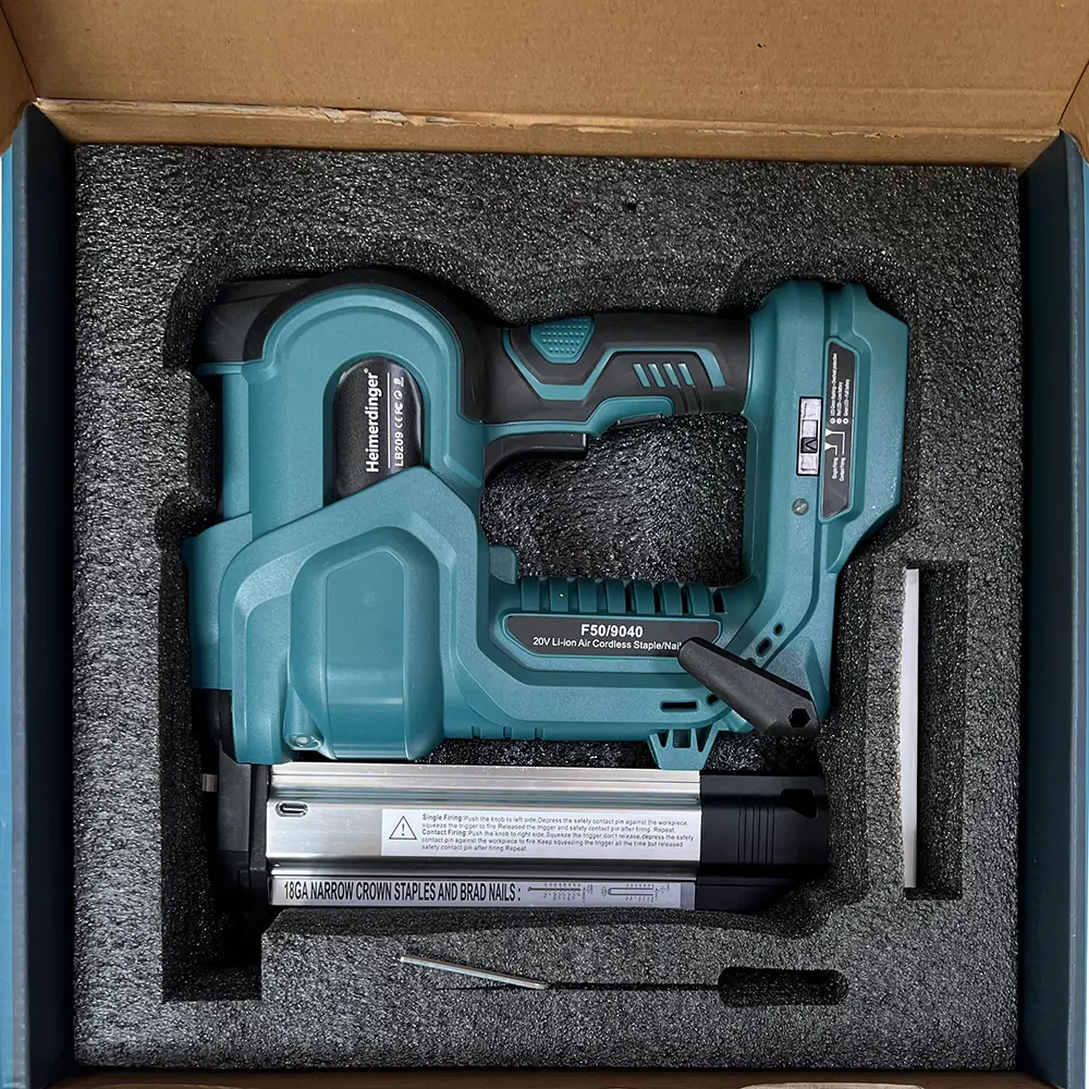 Cordless Nail Gun,18GA 2 in 1 Nailer/Stapler Gun Compatible with Makita Battery,2 Mode with 500 Staples, 500 Nails(No Battery)