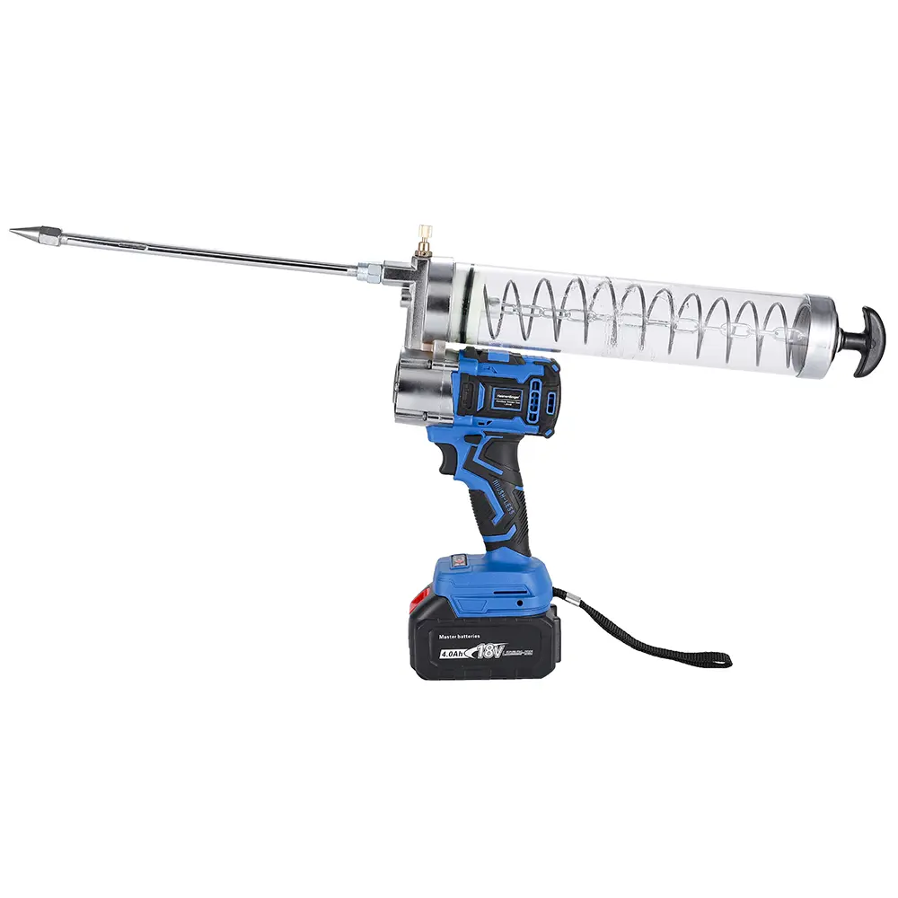 2 in 1 Cordless Grease Gun,12000PSI Electric Battery Powered Grease Gun Kit Inclued 15.7 inch High Pressure Long Hose,2 Mode