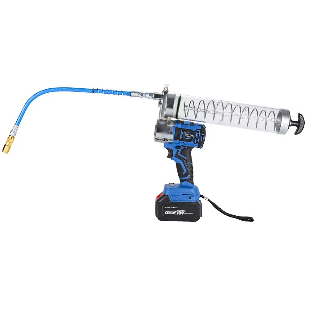 2 in 1 Cordless Grease Gun,12000PSI Electric Battery Powered Grease Gun Kit Inclued 15.7 inch High Pressure Long Hose,2 Mode