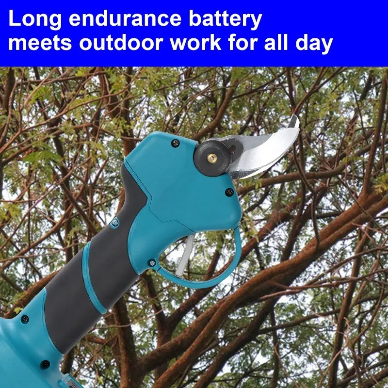 Heimerdinger 200W brushless Pruning Shears 1.3T Bite Force, 25MM Branch Cut, 21000RPM, Cordless 18V, Digital Display, No battery