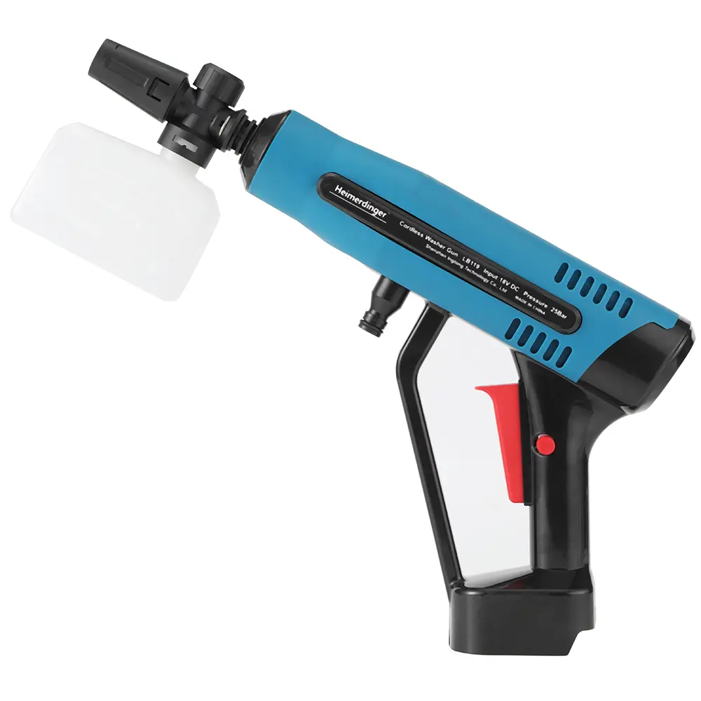Heimerdinger Cordless Handheld High-Pressure 25bar (2.5mbpa) Car Washer Gun for Car/Fence/Floor/Patio Cleaning, No battery