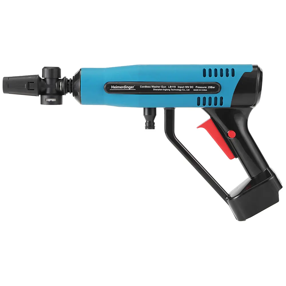 Heimerdinger Cordless Handheld High-Pressure 25bar (2.5mbpa) Car Washer Gun for Car/Fence/Floor/Patio Cleaning, No battery