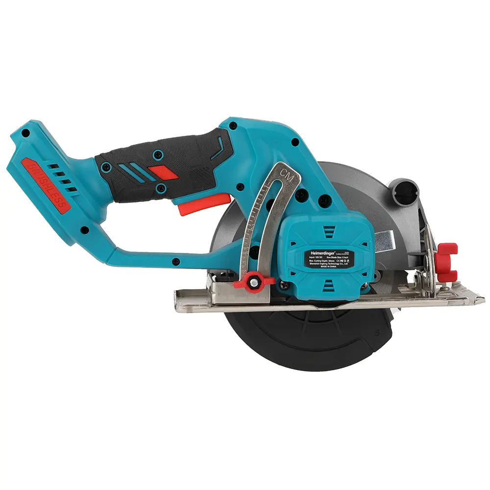 Heimerdinger 6 Inch Brushless Cordless Circular Saw,12500 RPM Compact Circular Saw for Wood/Stone/Metal and Ceramic Tiles