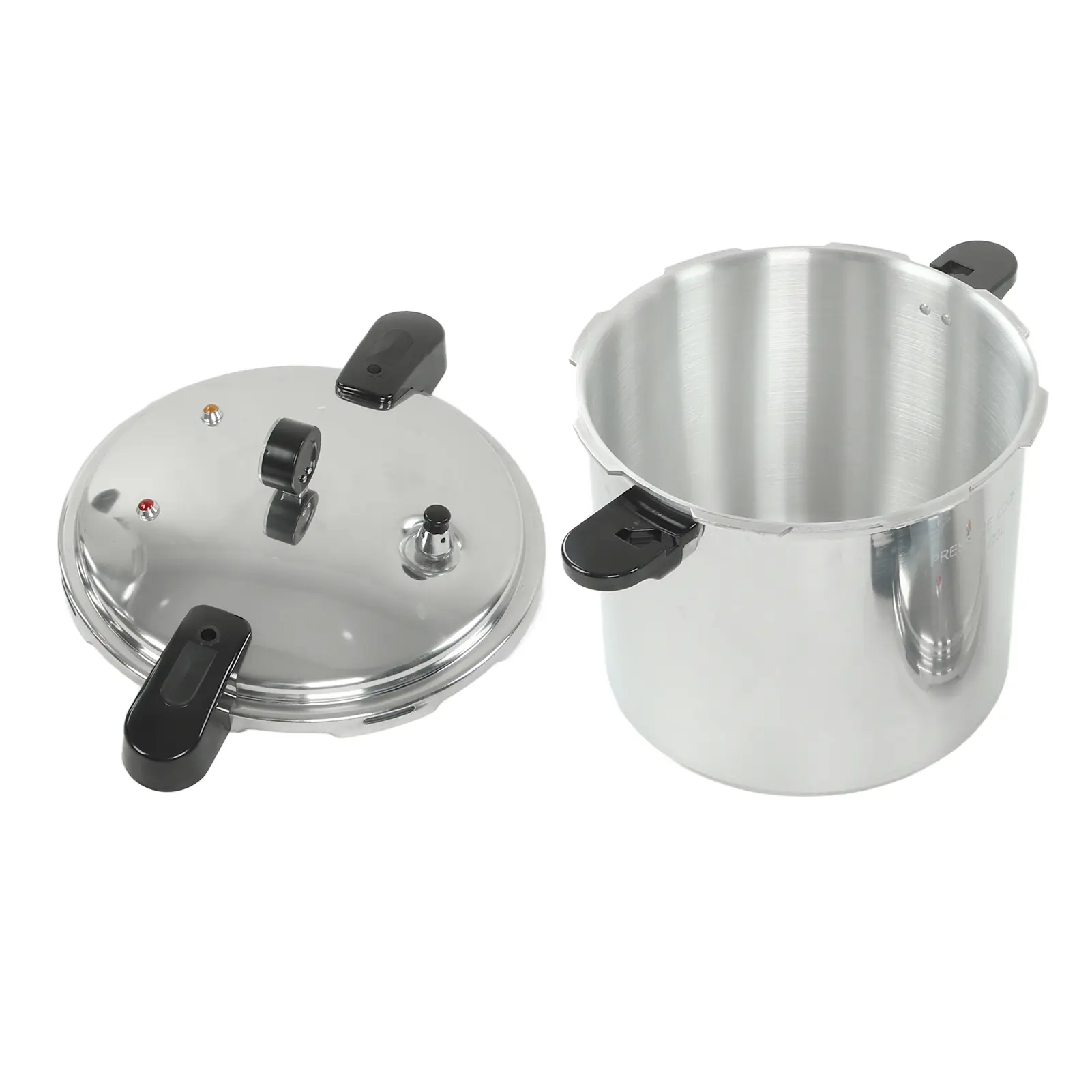23L Pressure Cooker Aluminum Alloy Pressure Cooker with Gauge Multifunctional Pressure Canner for Home Restaurant Hotel Canteen