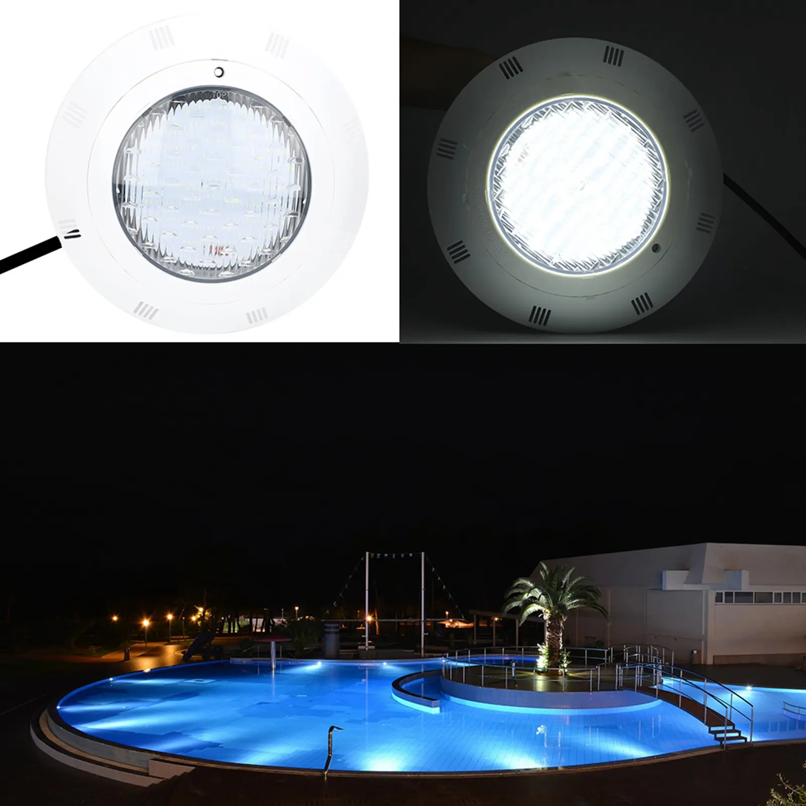 Swimming Pool Light AC12V 40W 360 LED White Color Light Underwater Swimming Pool Lights