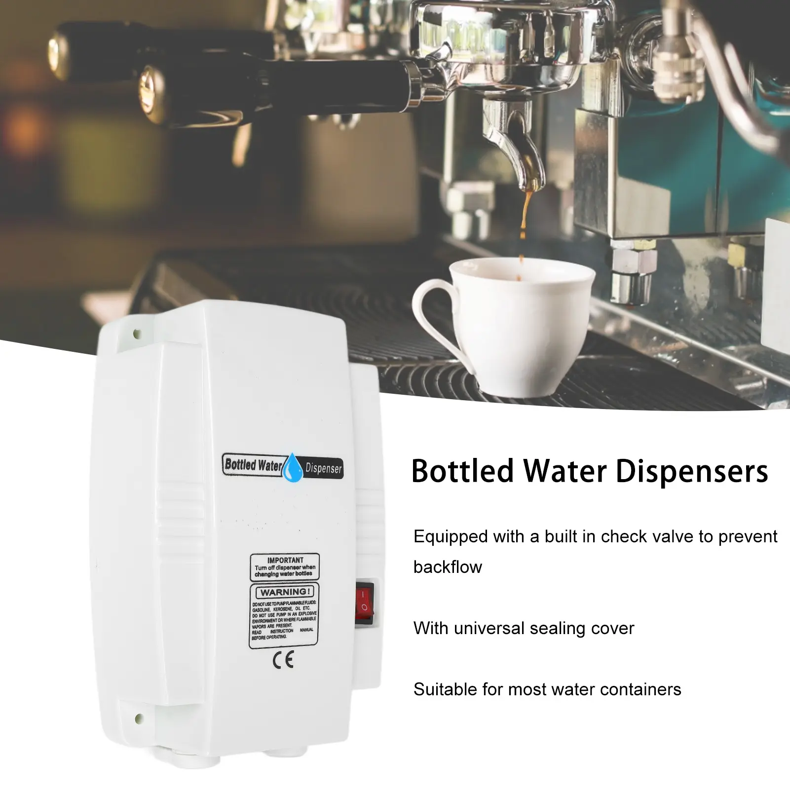 Water Dispenser Pump System Single Tube Self Priming Electric Dispensing Pumps Systems for Coffee Machines