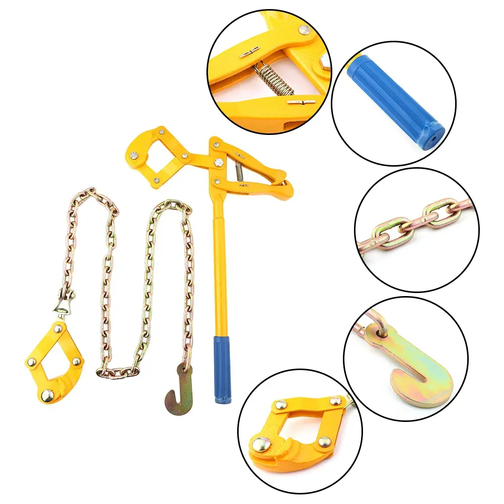 1pc Heavy Duty Farm Fence Strainer Fencing Repair Wire Pulling Tool Tensioner 1.2M Chain