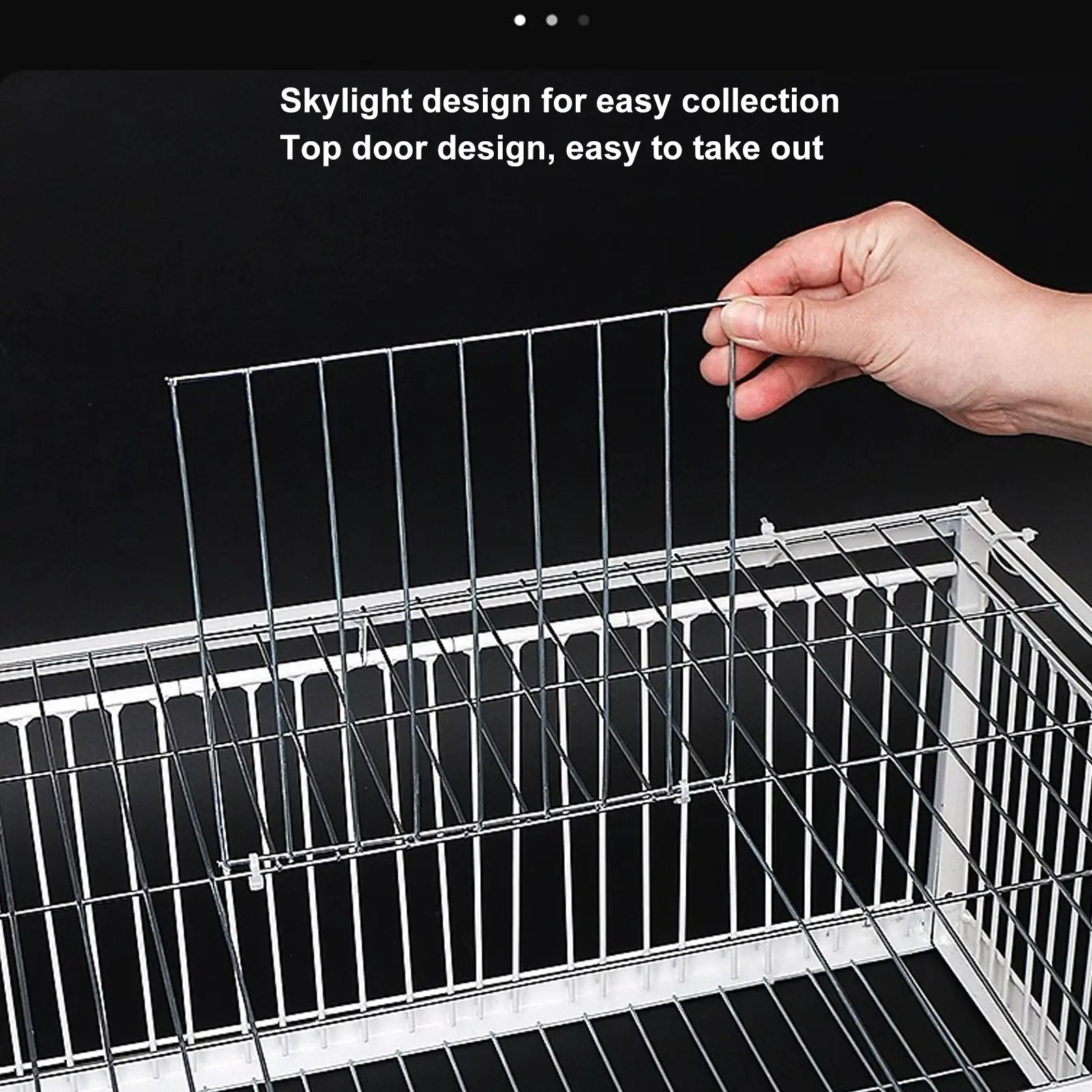 Bird Trap Cage Single Way Entry Sturdy Rust Resistant Versatile Portable Escape Proof Animal Trap Cage for Farm Garden Warehouse