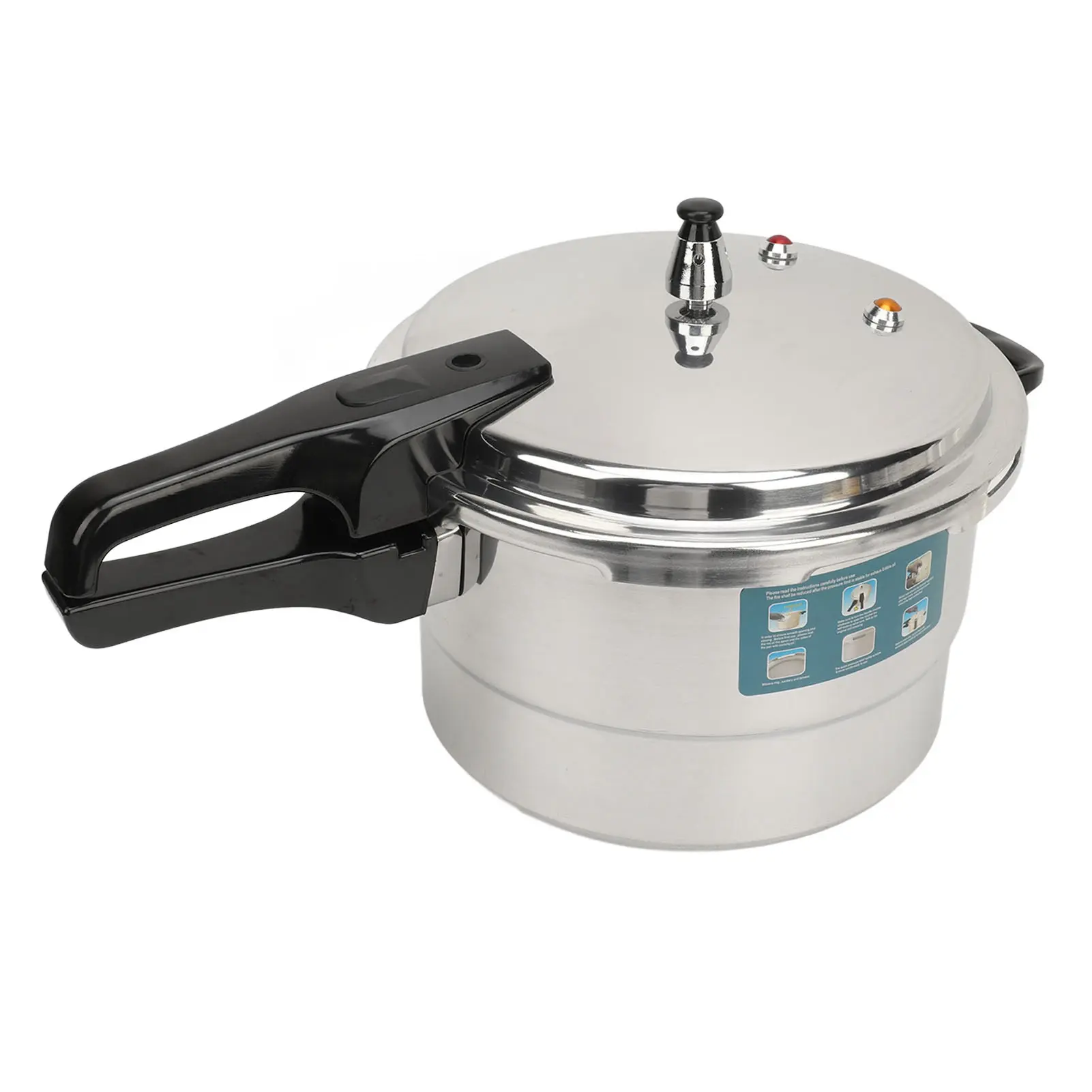 Stovetop Pressure Cooker Pressure Cooker Rapid Heat Conduction Safety Valves Multi Purpose Anti Clogging Universal for Cooking