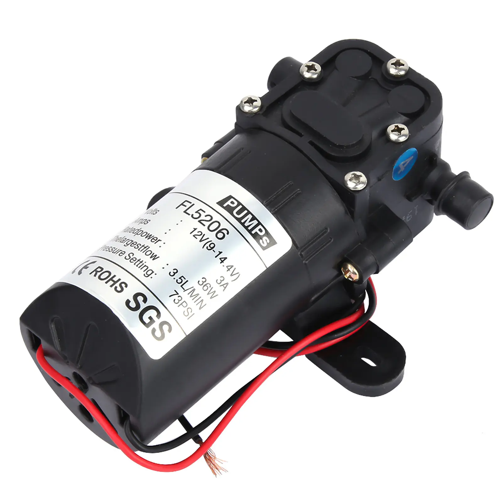 36W Diaphragm Pump Double Straight Tube Agricultural Electric Diaphragm Water Pump Accessory