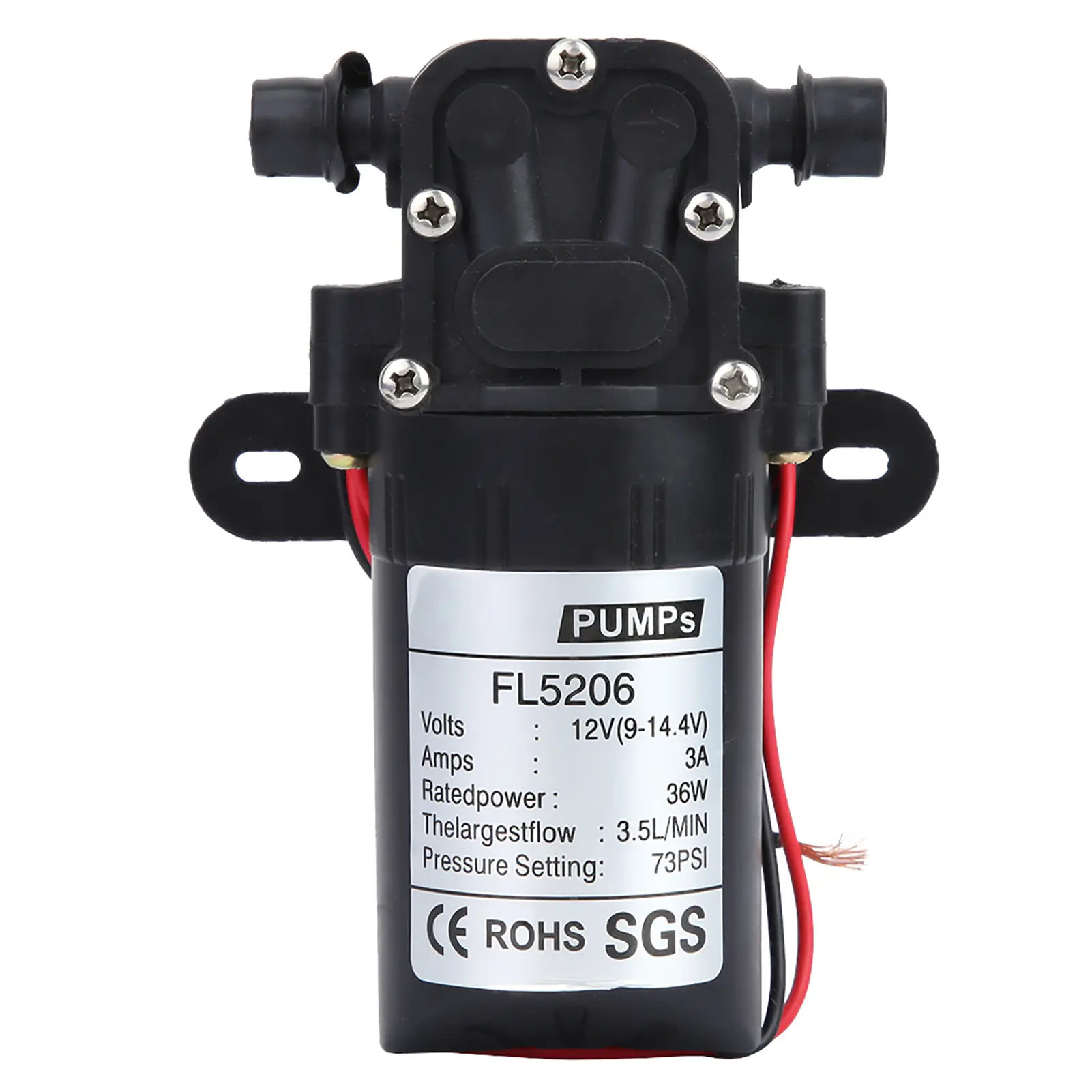 36W Diaphragm Pump Double Straight Tube Agricultural Electric Diaphragm Water Pump Accessory