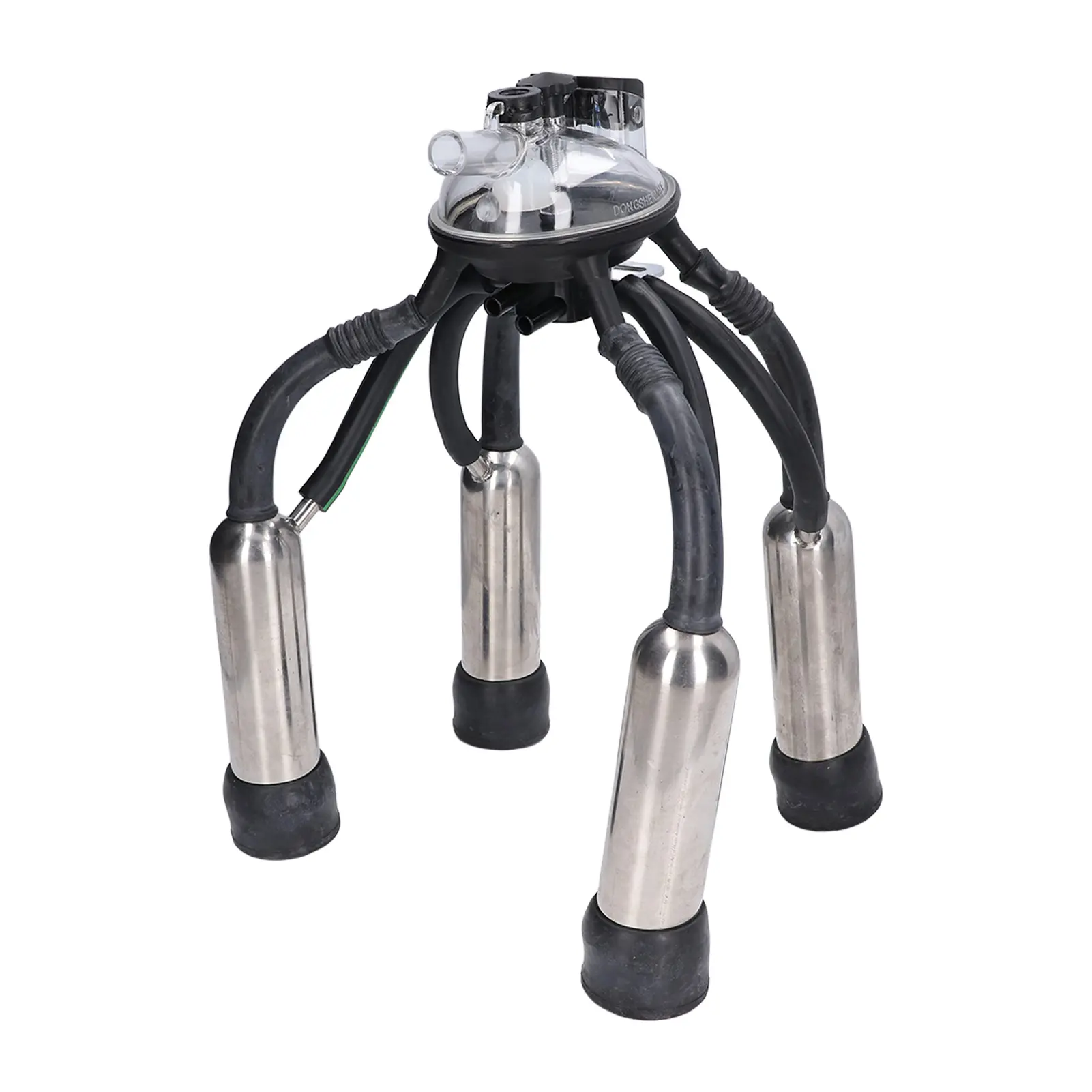 Cow Milking Cluster Silicone Stainless Steel Rustproof Cup Set for Vacuum Pump Milk Machine
