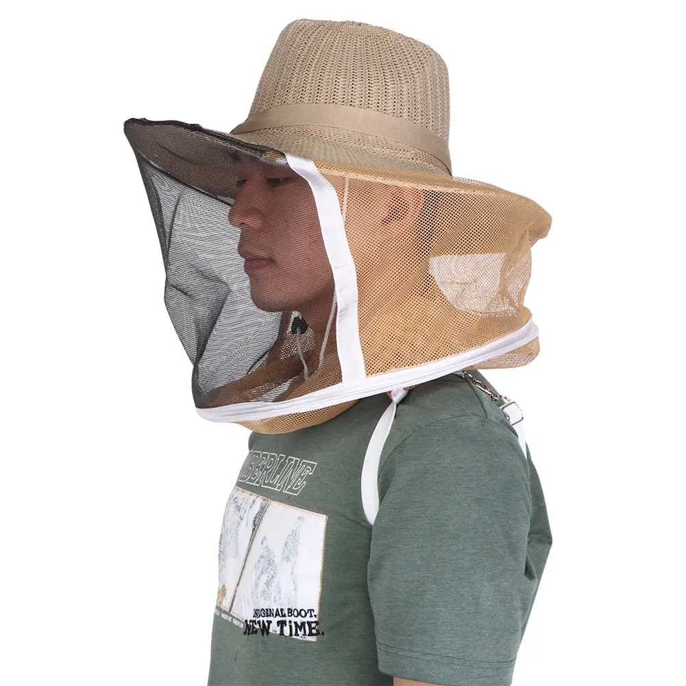 Beekeeping  Cowboy Hat Breathable Fireproof Beekeeping Veil  Face  Protector