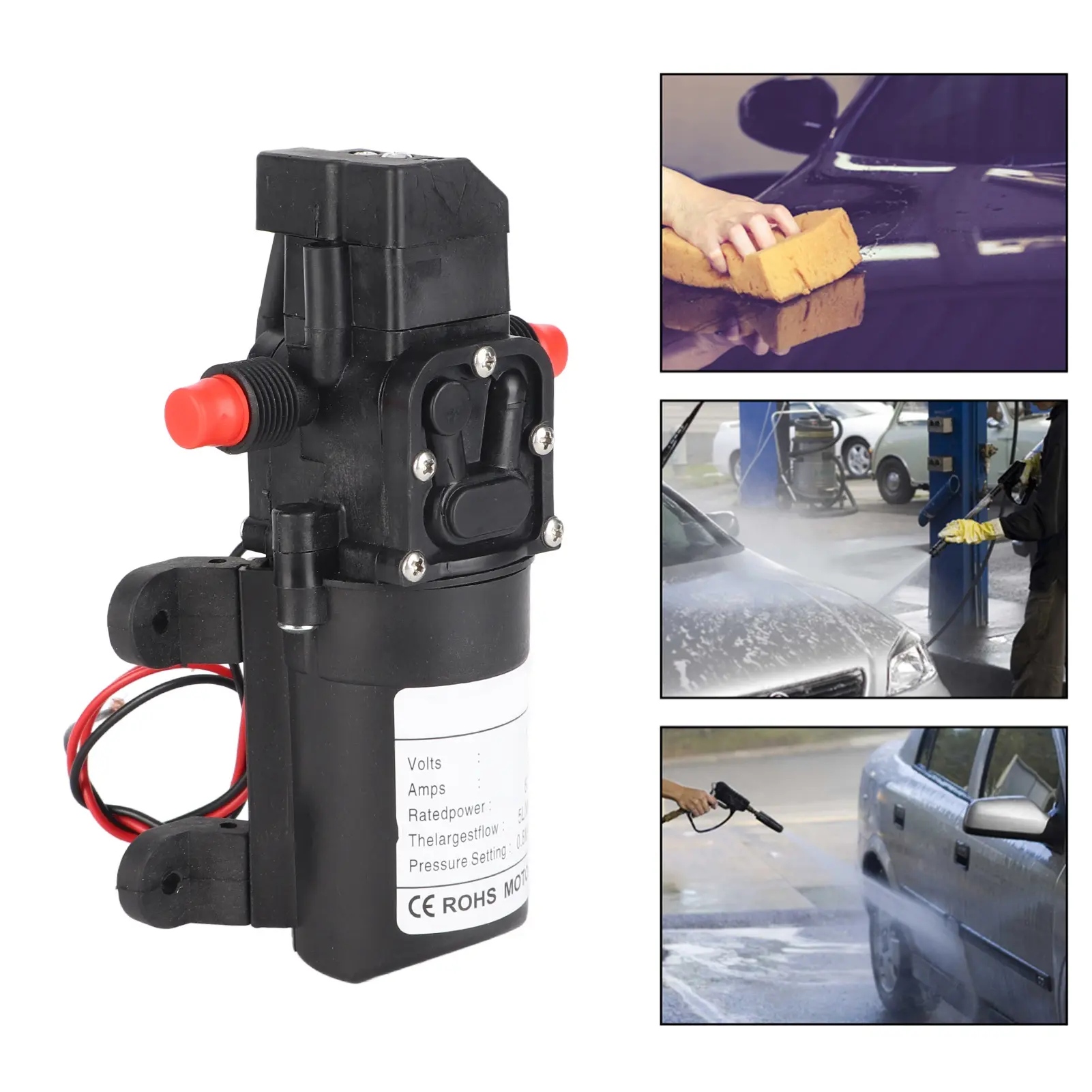 DC 12V Water Pump High Pressure 116Psi Self Priming Caravan Camping Boat
