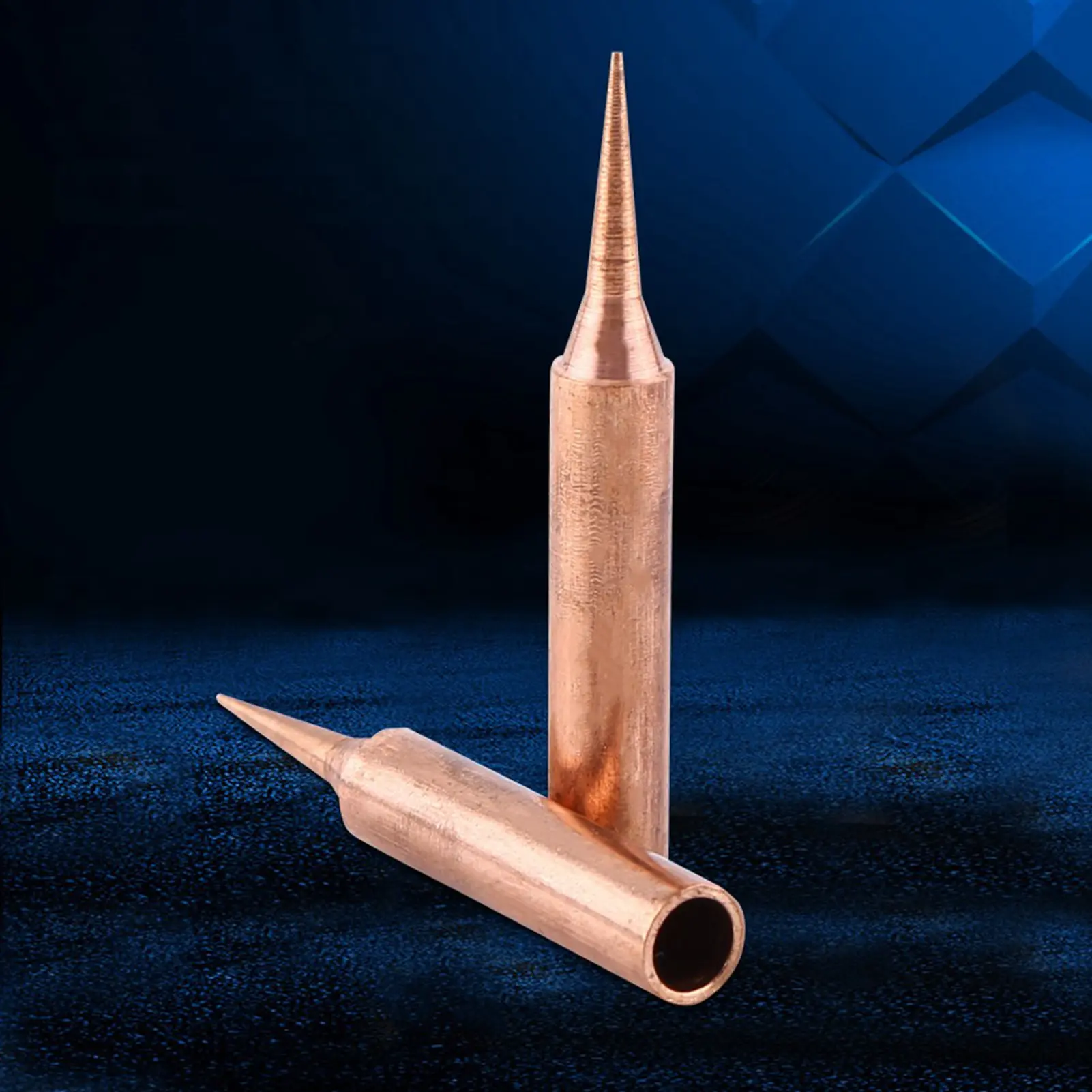 10Pcs Pure Copper Low Temperature Soldering Iron Solder Tips Station Tool 900M-T-I