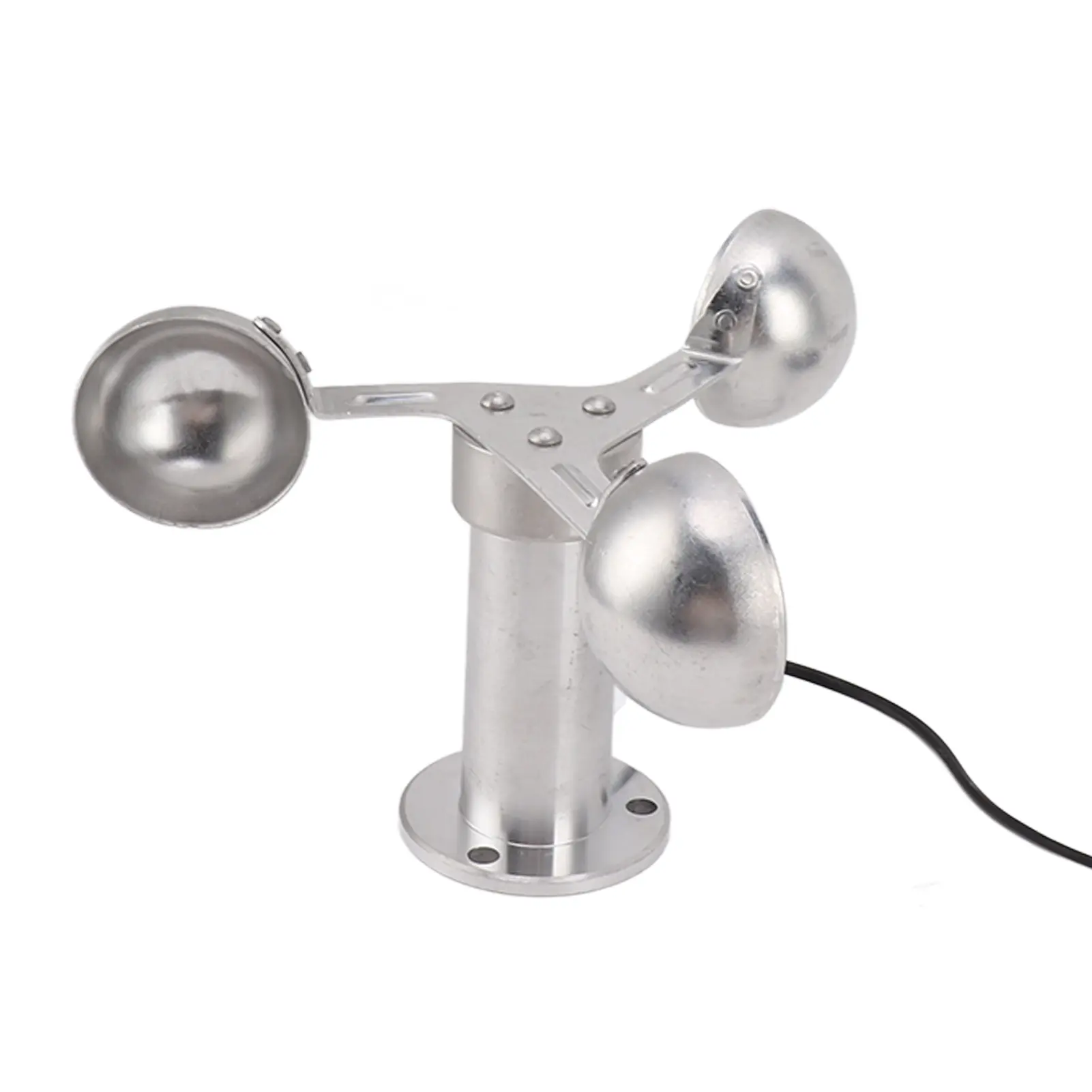Anemometers Wind Speed Monitoring Sensor 3 Cups Wind Speed Sensor Anemometer 0‑3.8V Aluminium Alloy