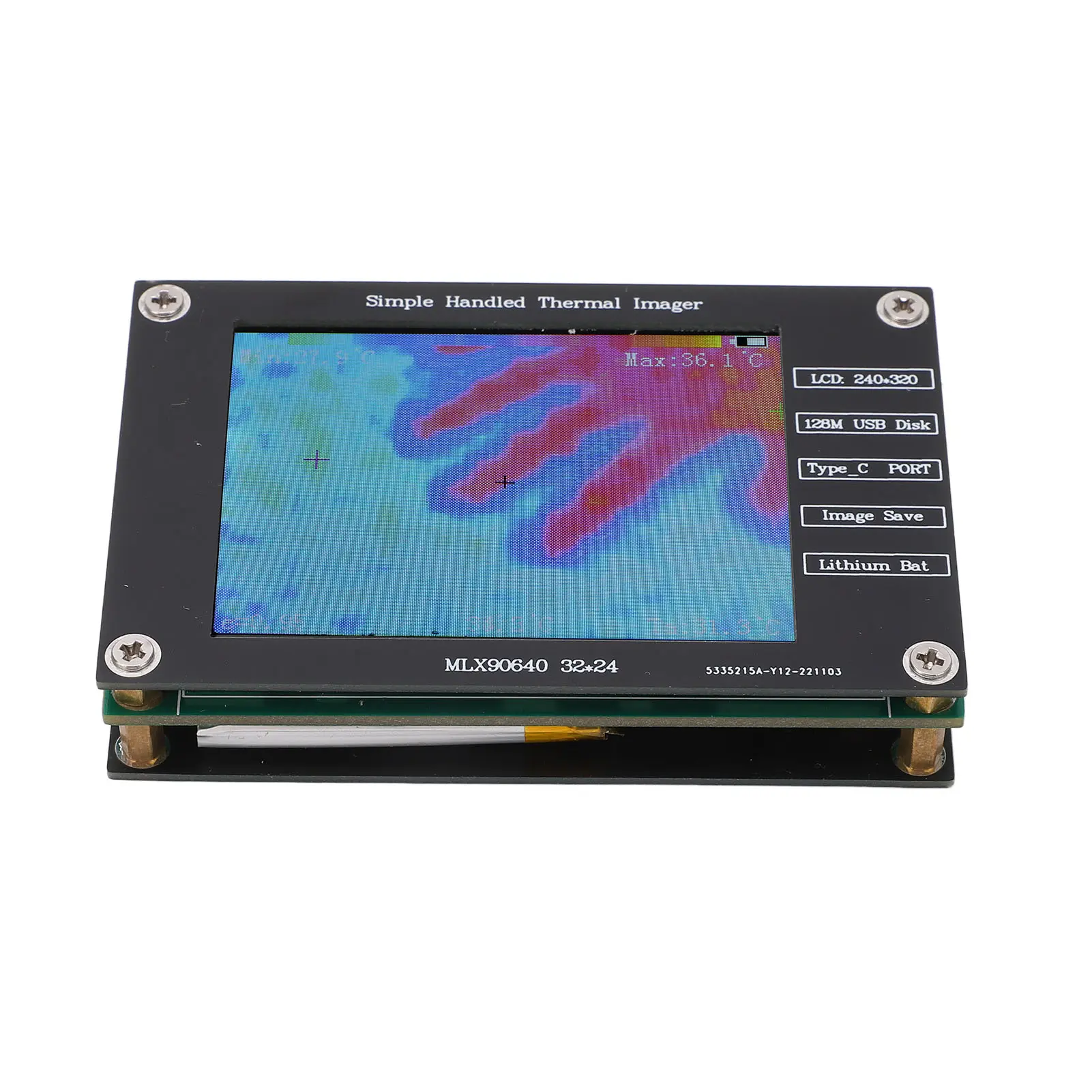 Digital Infrared Thermal Imager Digital Handheld Portable Multifunctional 2.8in LCD Screen