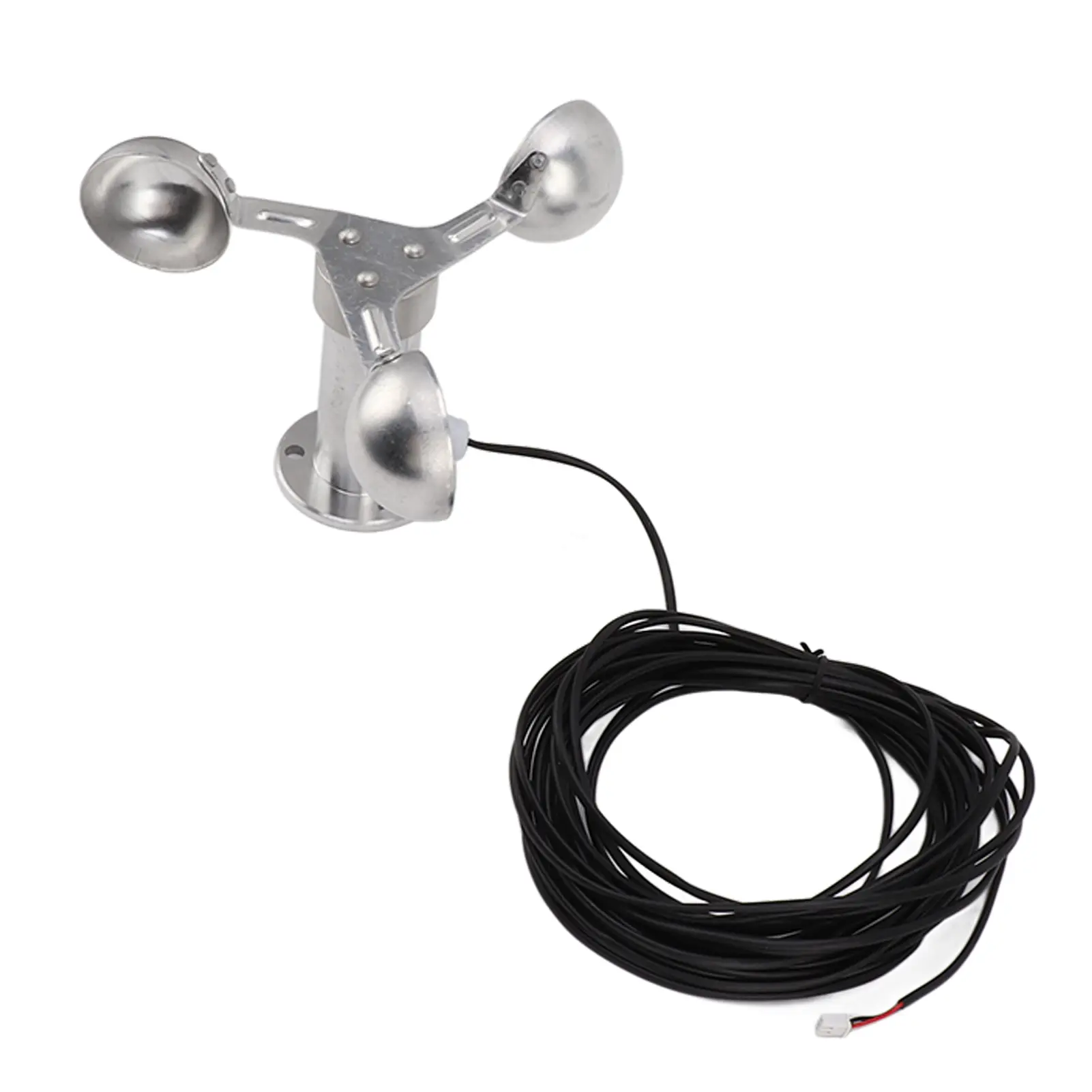 Anemometers Wind Speed Monitoring Sensor 3 Cups Wind Speed Sensor Anemometer 0‑3.8V Aluminium Alloy