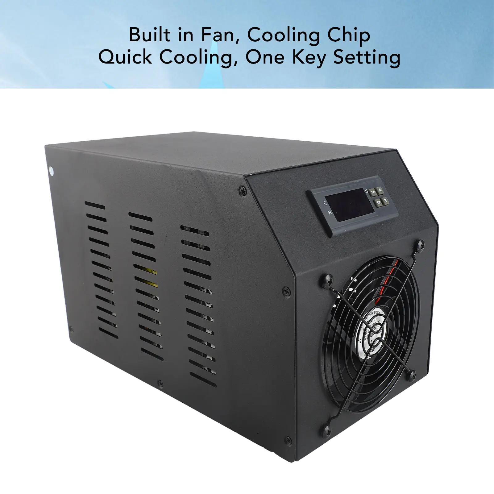 1/4HP Aquarium Water Chiller with Pump and Hose 16 Gal 60L Water Cooling System for Coral Fish Shrimp Hydroponic Tank