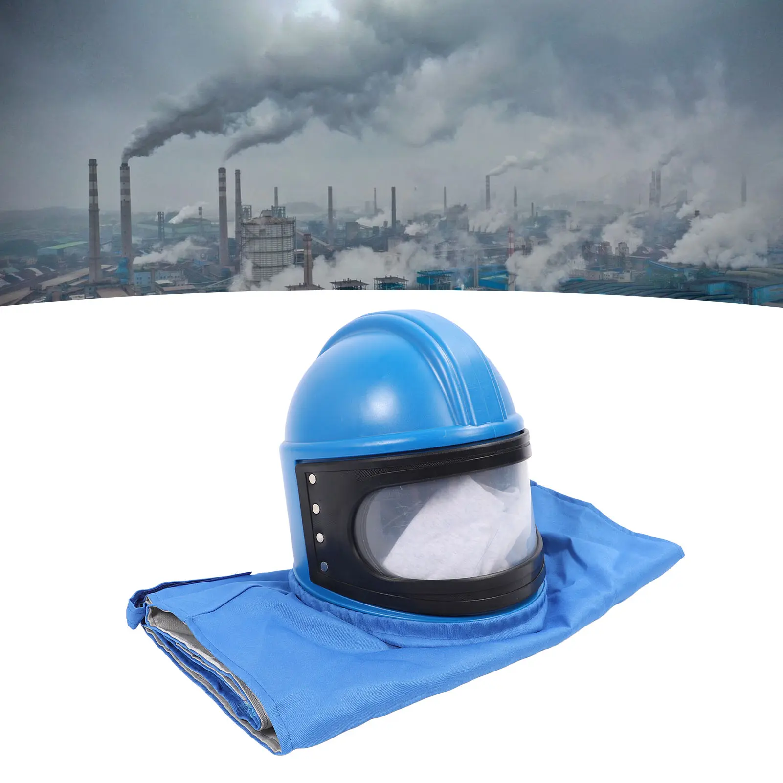Sandblasting Helmet with Air Supply Sandblaster Air Supplied Safety Sandblast Hood Protector