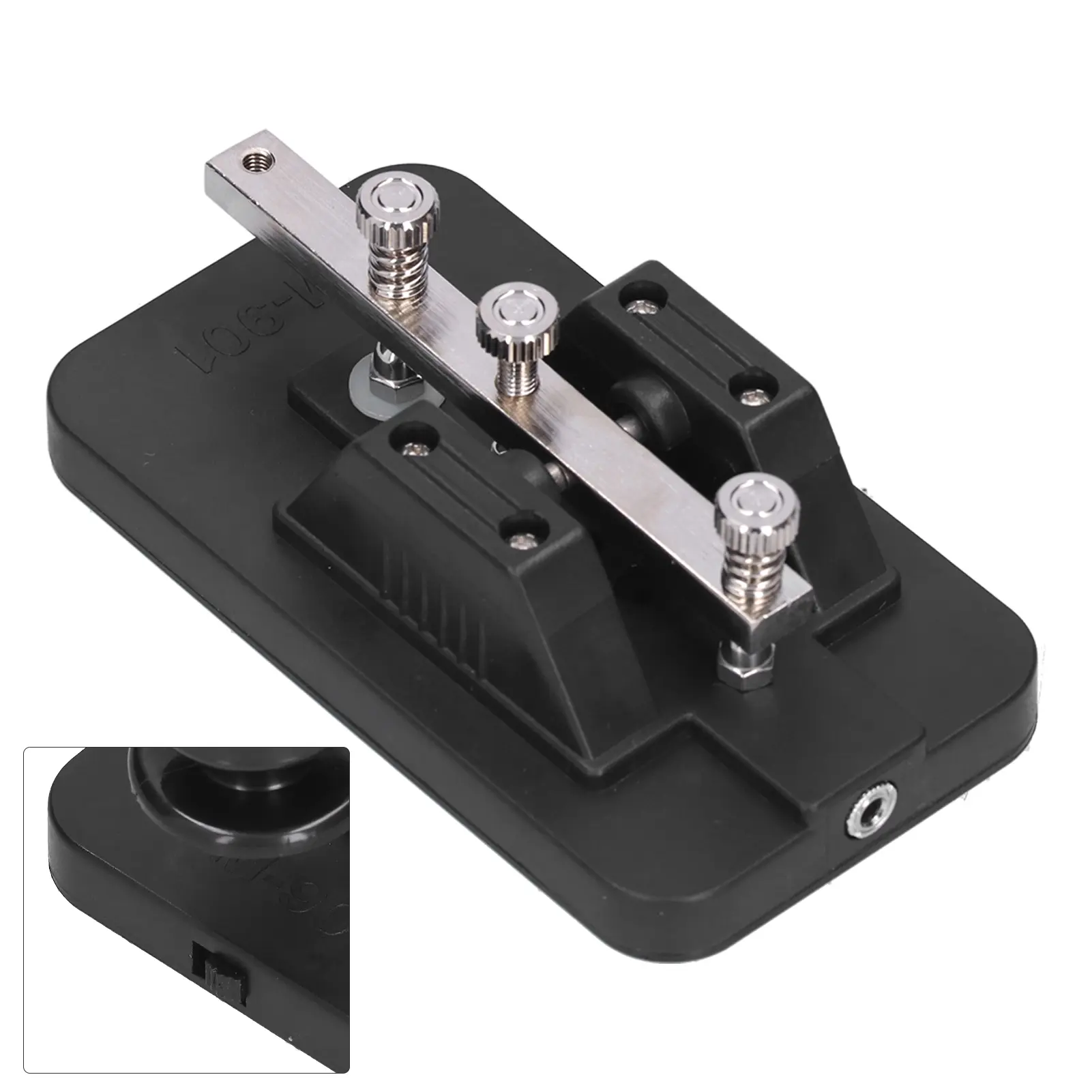 Morse Code Key Telegraph Tapper Manual CW Practice Tool Trainer with Buzzer for Beginner