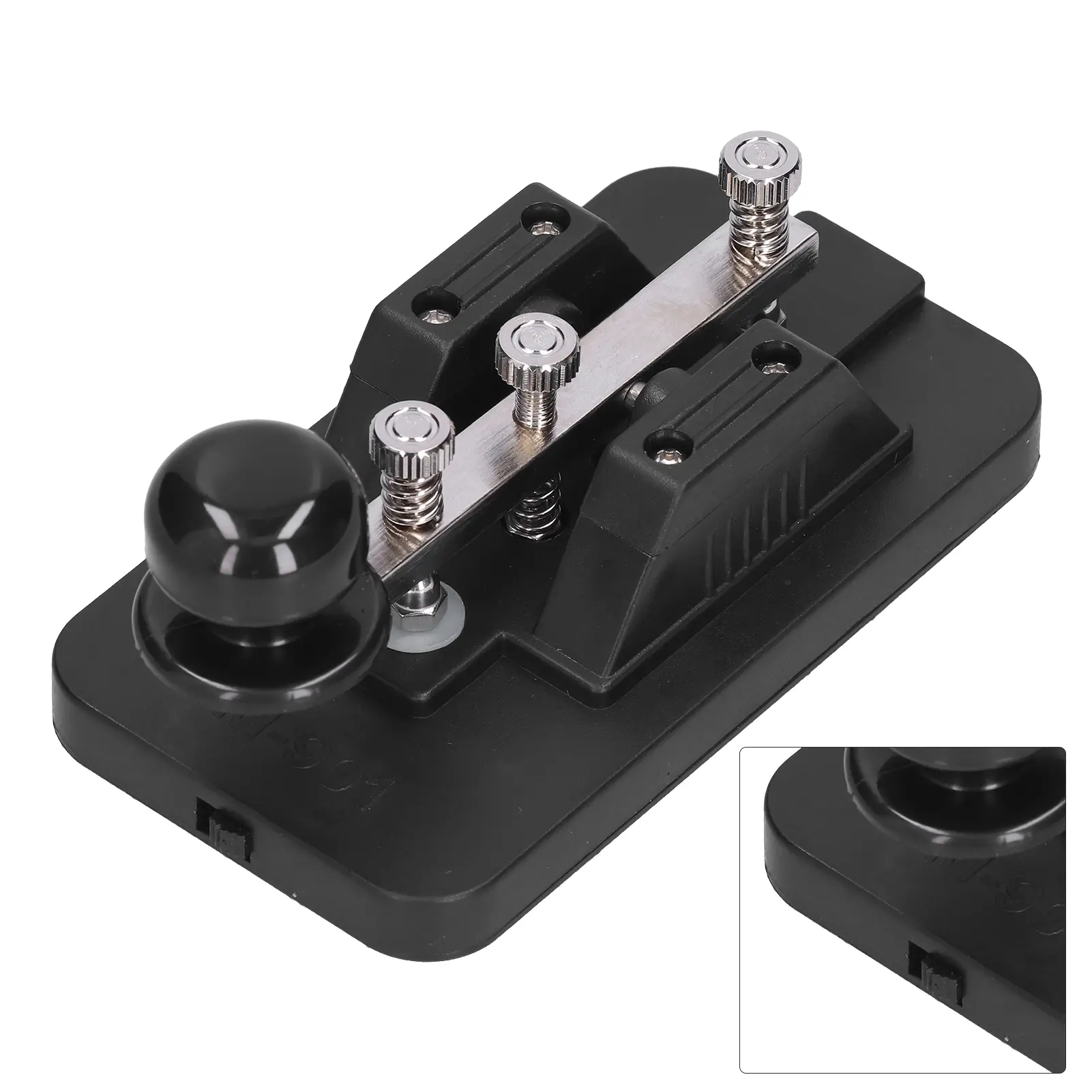 Morse Code Key Telegraph Tapper Manual CW Practice Tool Trainer with Buzzer for Beginner