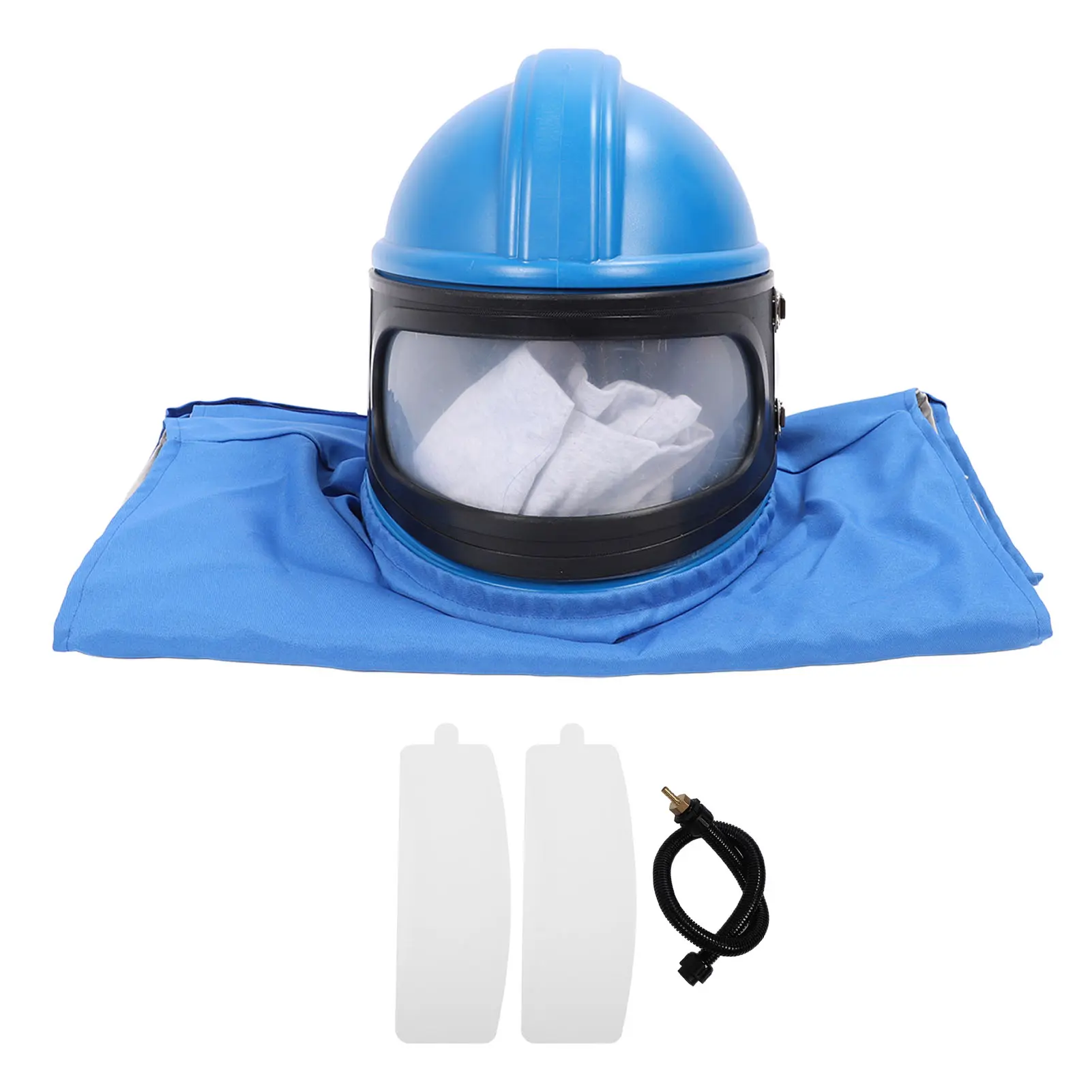 Sandblasting Helmet with Air Supply Sandblaster Air Supplied Safety Sandblast Hood Protector