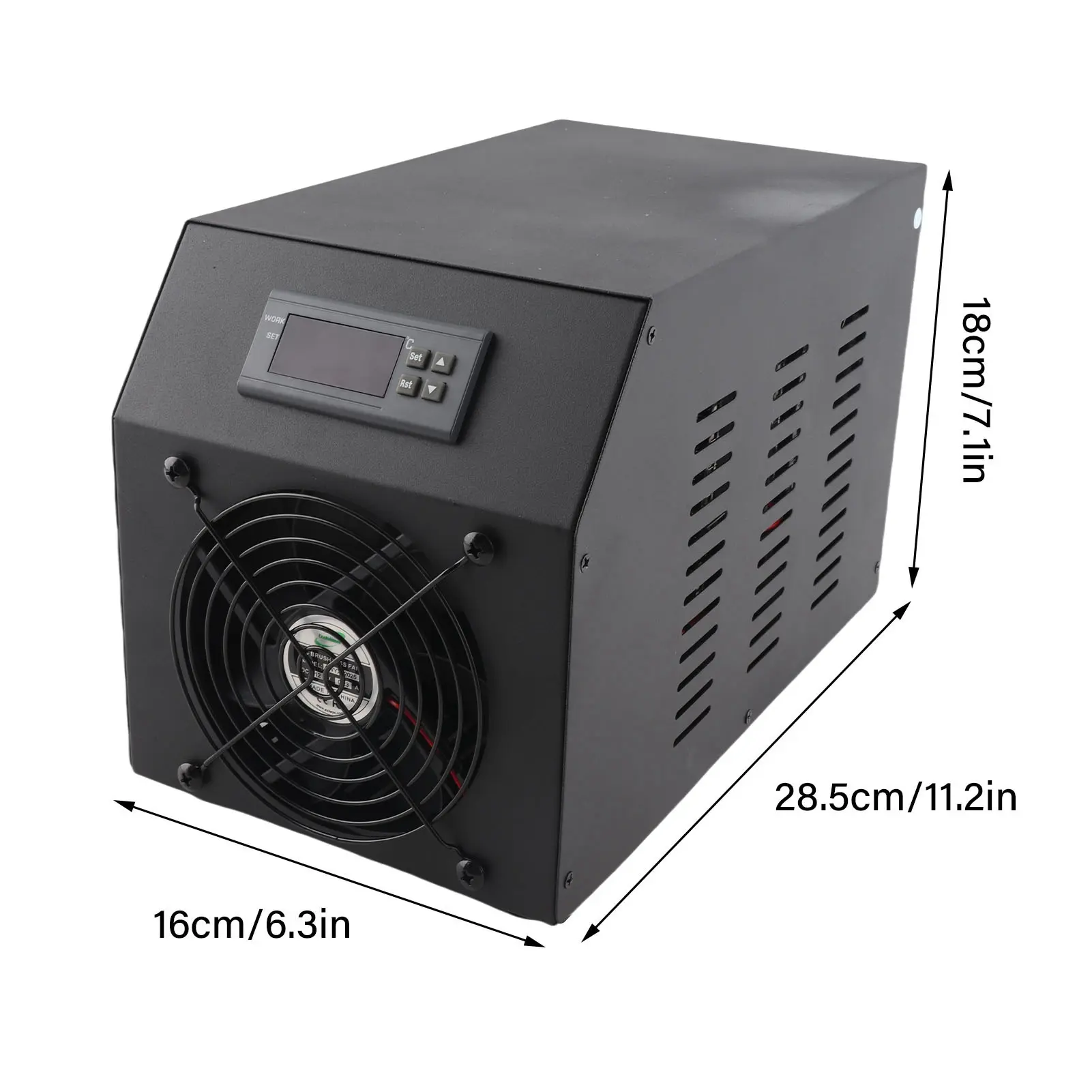 1/4HP Aquarium Water Chiller with Pump and Hose 16 Gal 60L Water Cooling System for Coral Fish Shrimp Hydroponic Tank