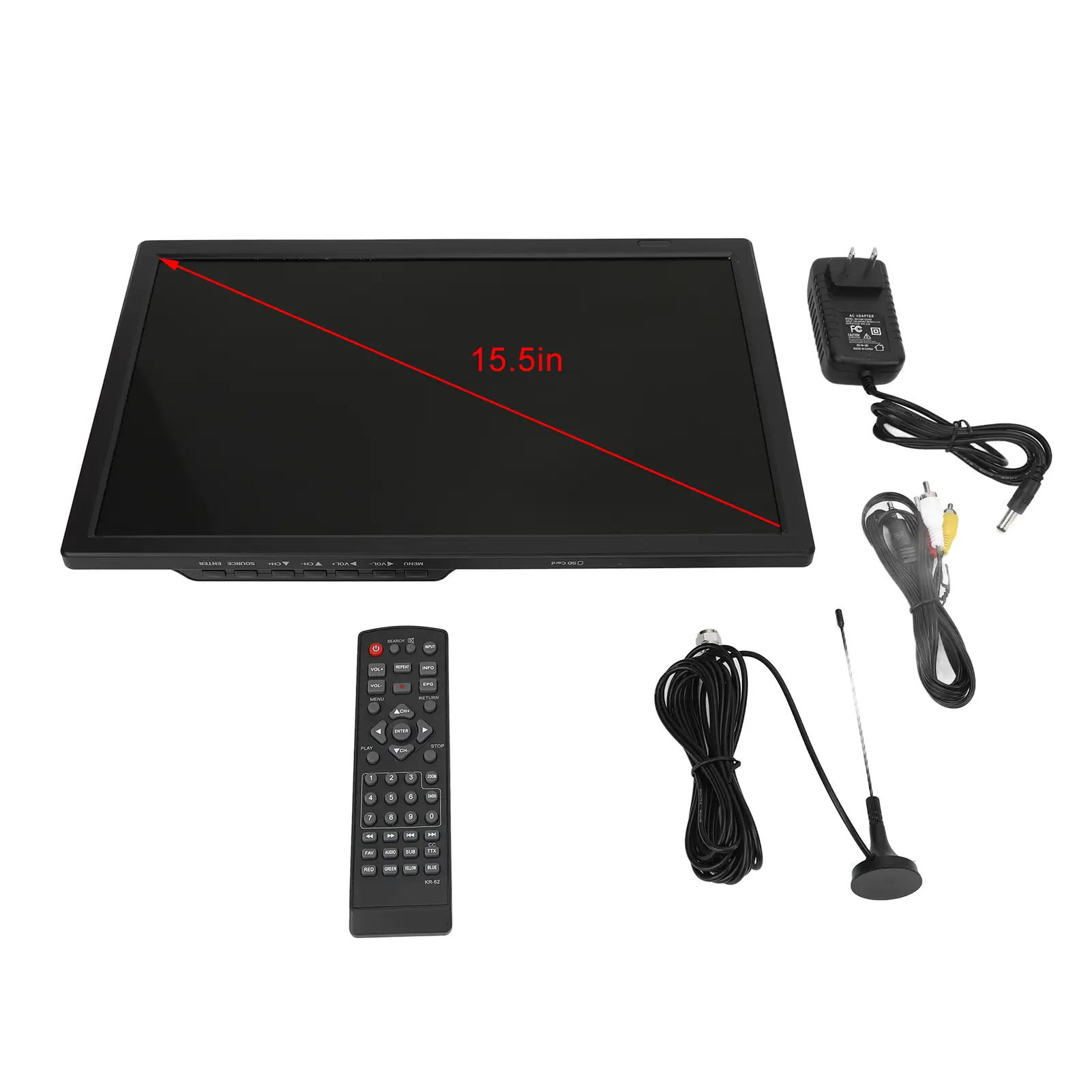 15.5 Inch Digital TV ATSC High Sensitivity Portable Digital Television