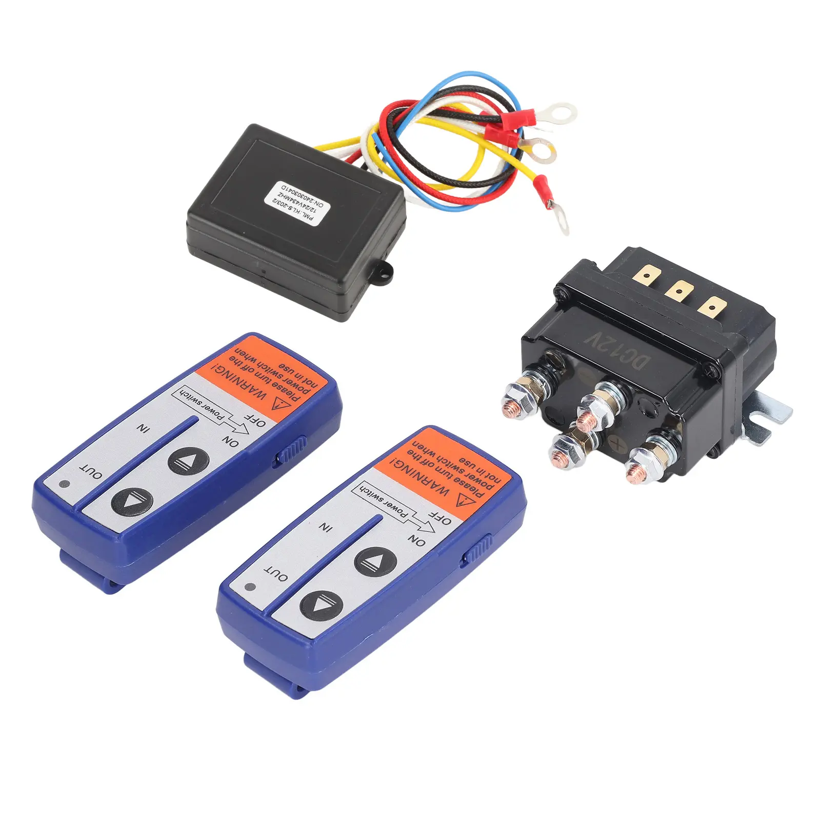 12V 250A Winch Relay Kit with Remote Controller Relay Contactor Switch for Industrial Vehicle