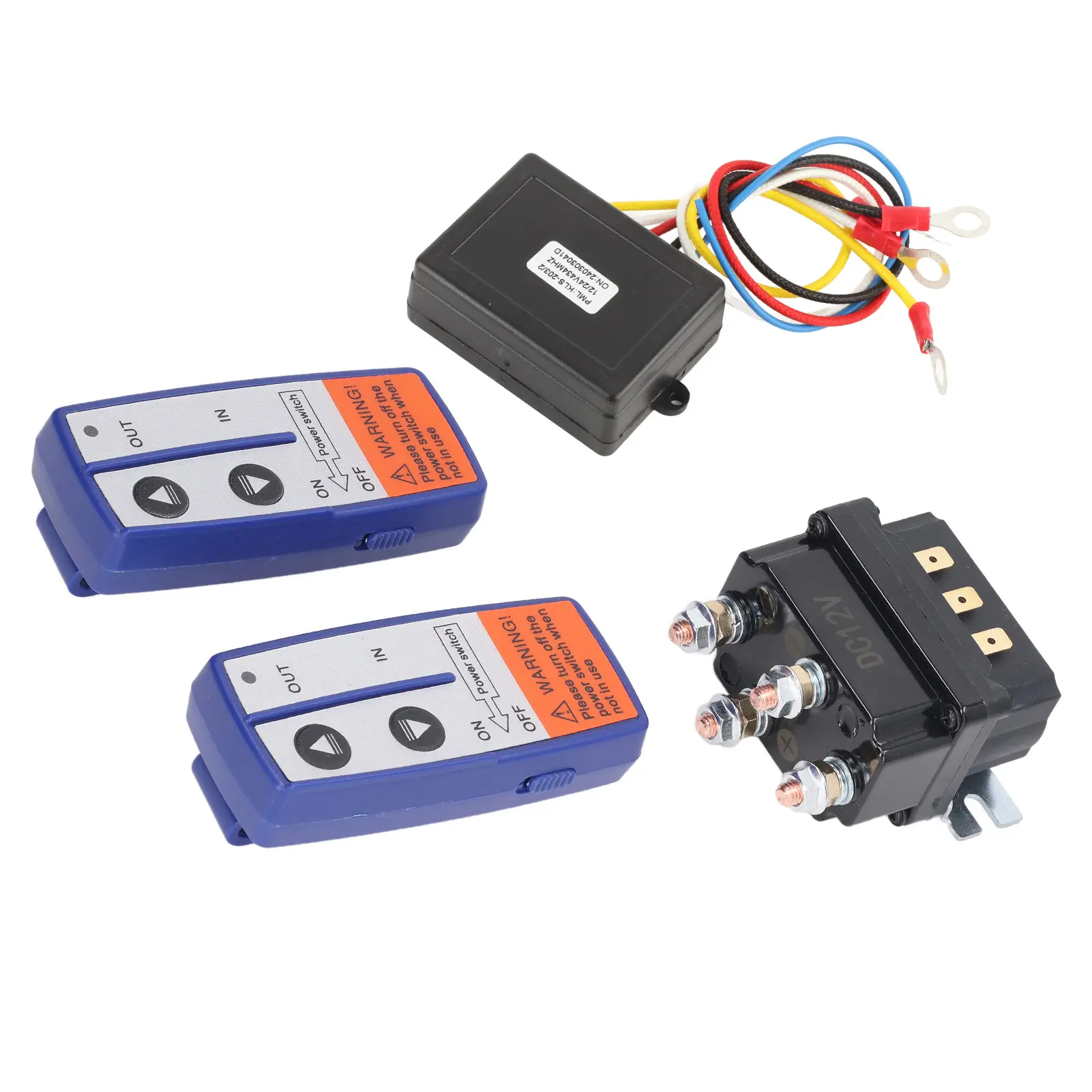 12V 250A Winch Relay Kit with Remote Controller Relay Contactor Switch for Industrial Vehicle