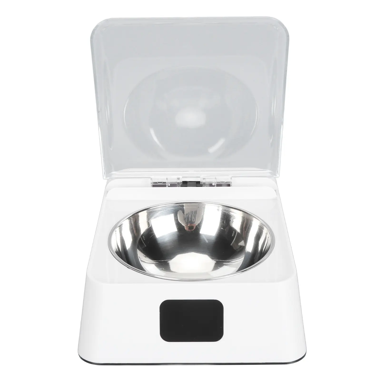 Automatic Cat Feeder with Infrared Sensor Cover Removable Bowl Battery Powered Intelligent Automatic Opening Lid Dog Feeder