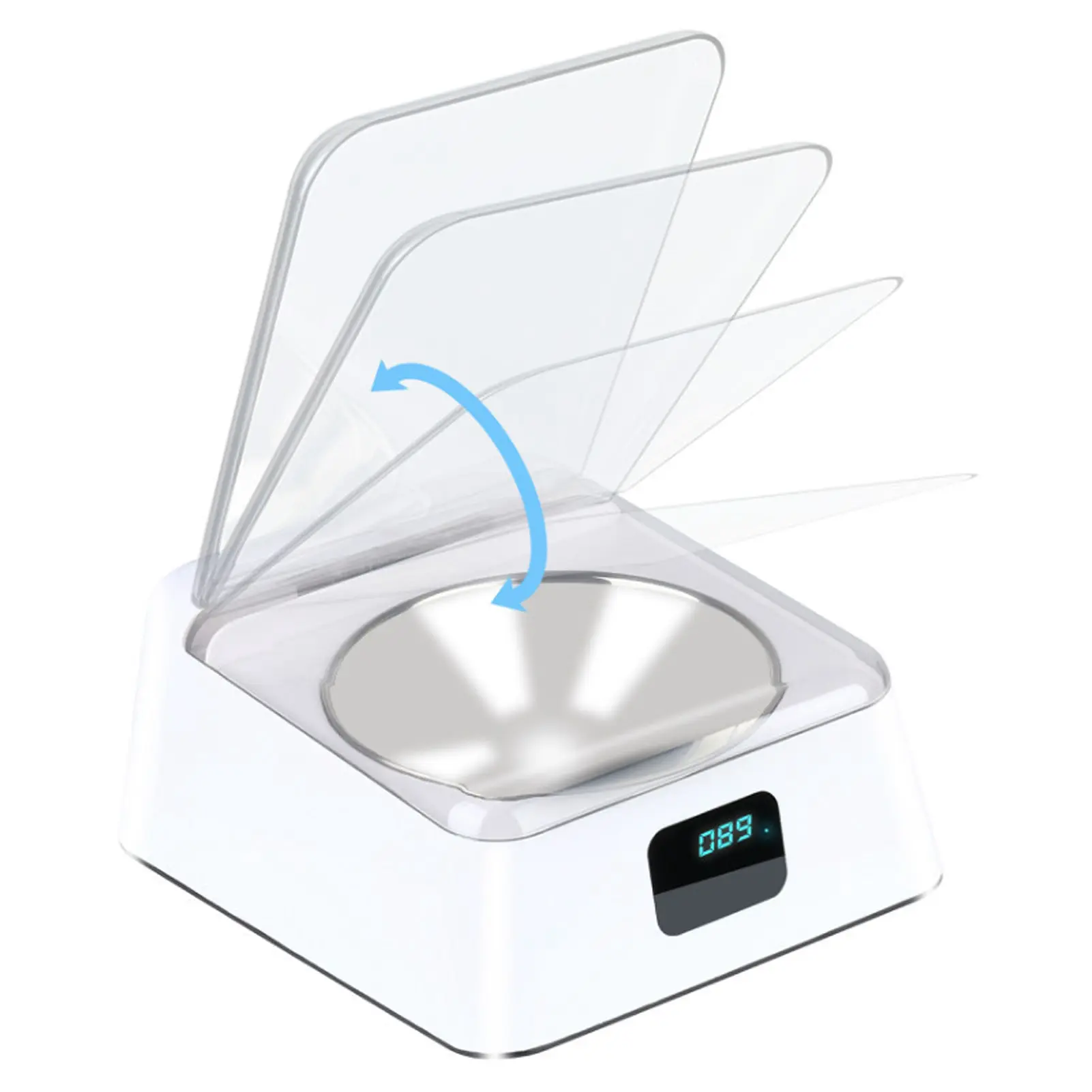 Automatic Cat Feeder with Infrared Sensor Cover Removable Bowl Battery Powered Intelligent Automatic Opening Lid Dog Feeder