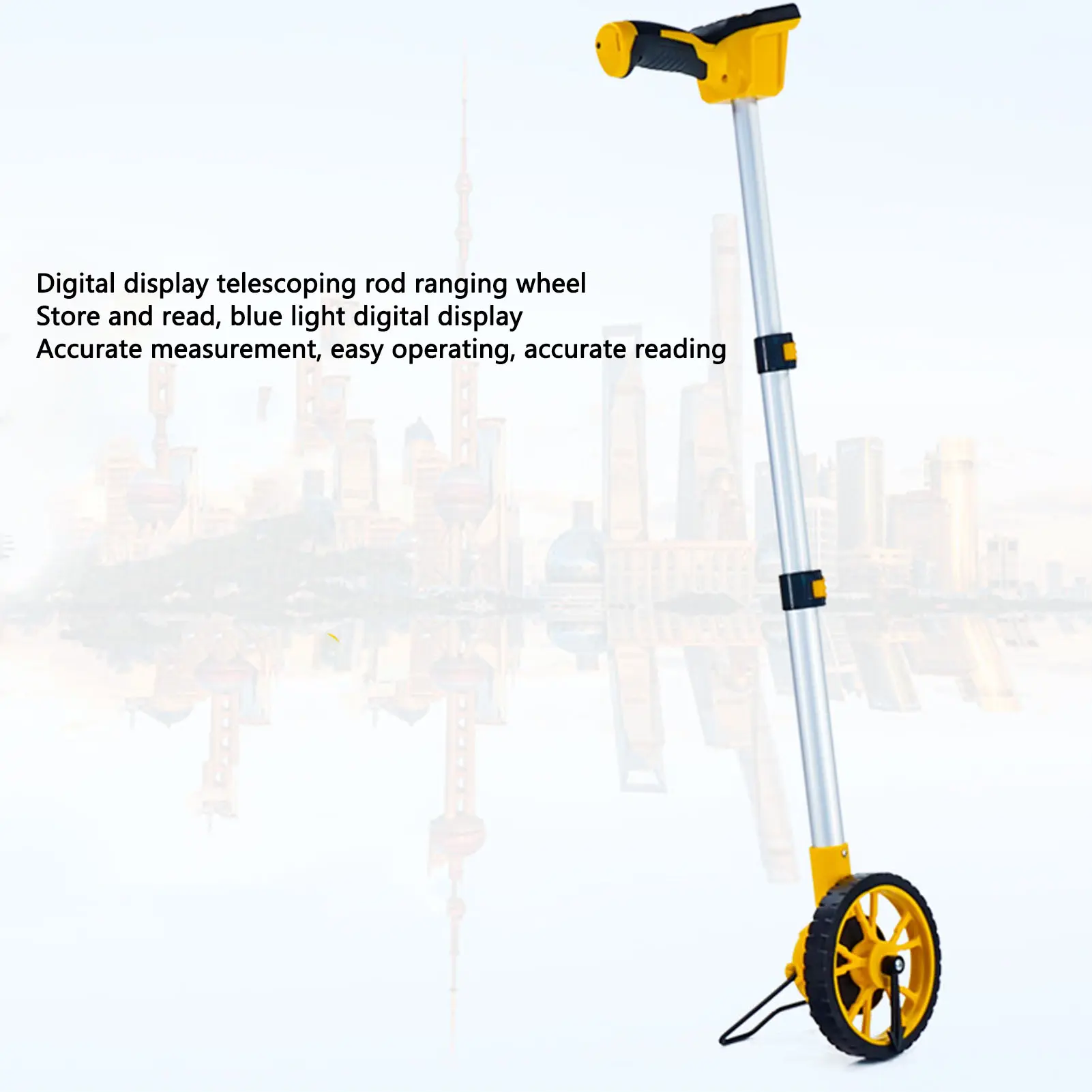 Digital Display Measuring Wheel High Accuracy Distance Measure with Backlit Multifunction Metric Imperial