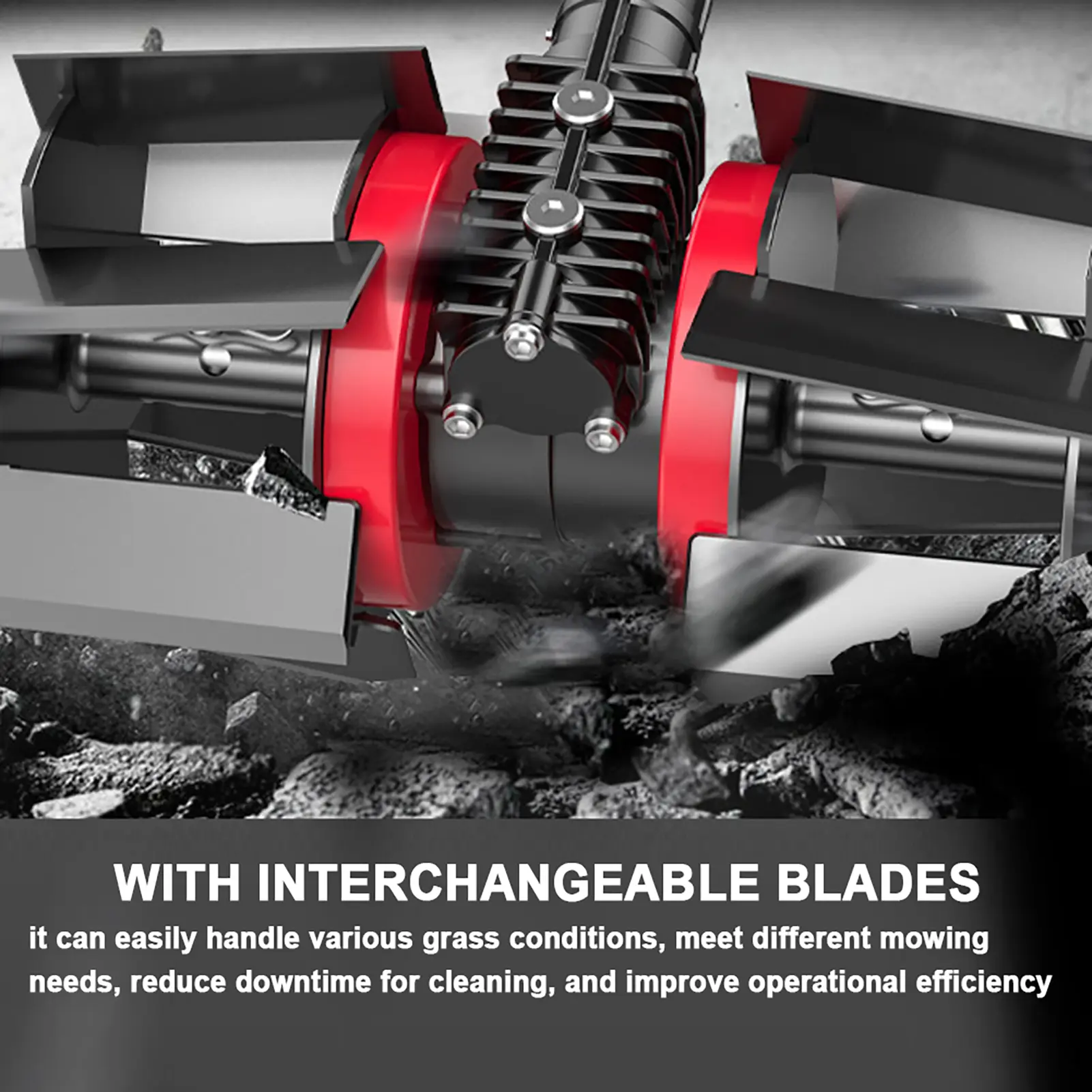 Multifunctional Lawn Mower Accessory High Efficiency Grass Trimmer Blades Wheel for Gardening and Farming