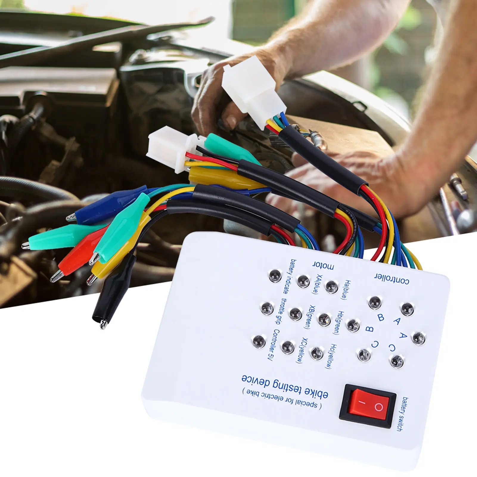 Electro Car E‑Bike Brushless Motor Tester Electro Car EBike Scooter Detector 115x80x26m