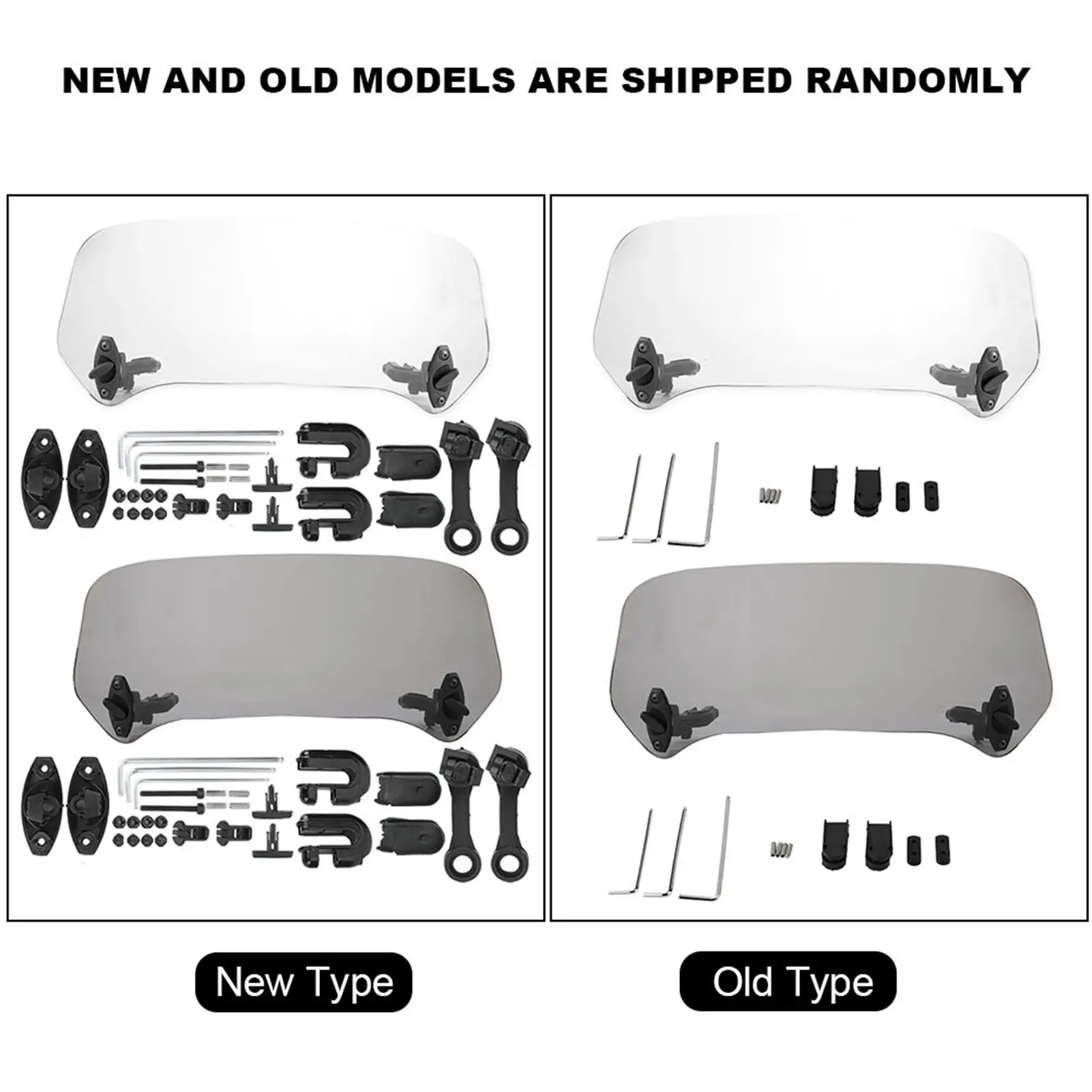 Universal Motorcycle Modified Windscreen Windshield Spoiler Air Deflector