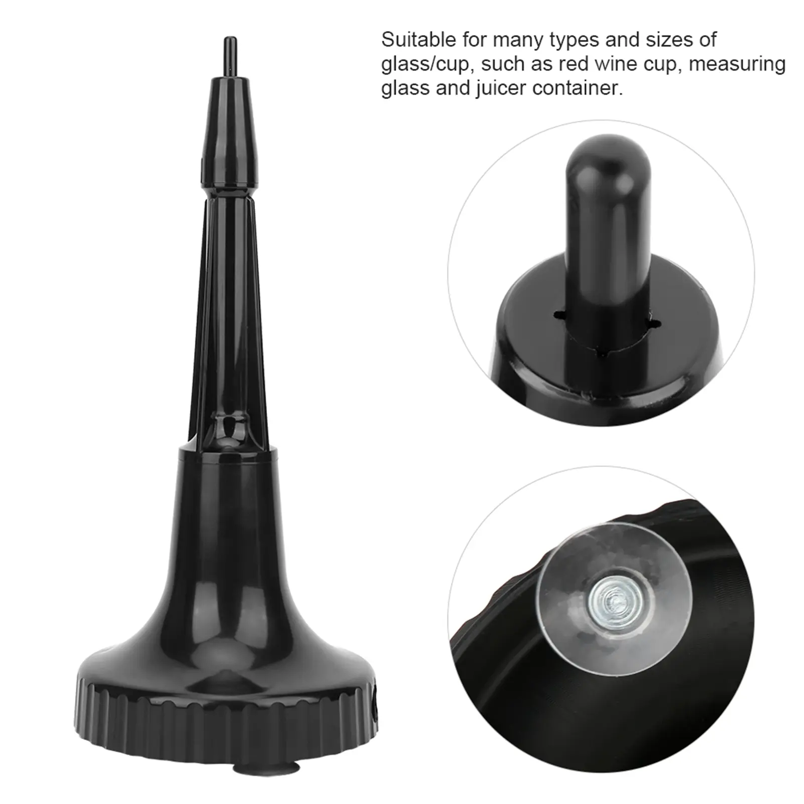 Portable Glass Blender Cleaning Rinser Cup Glass Washer for Bar Coffee Restaurant Home Kitchen