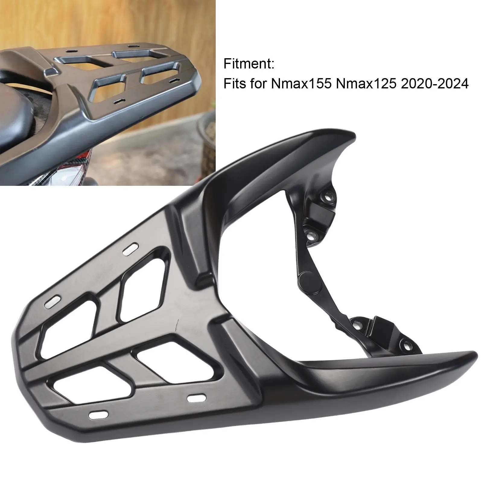 Rear Luggage Rack for Nmax155 Nmax125 Strong Support Tail Storage Cargo Carrier Bracket Aluminium Alloy