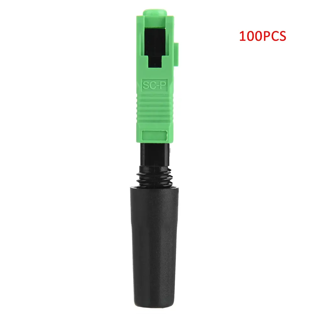 100Pcs SC/APC Embedded Optic Fiber Quick Fast Connector Connecting Adapter(straight plug)