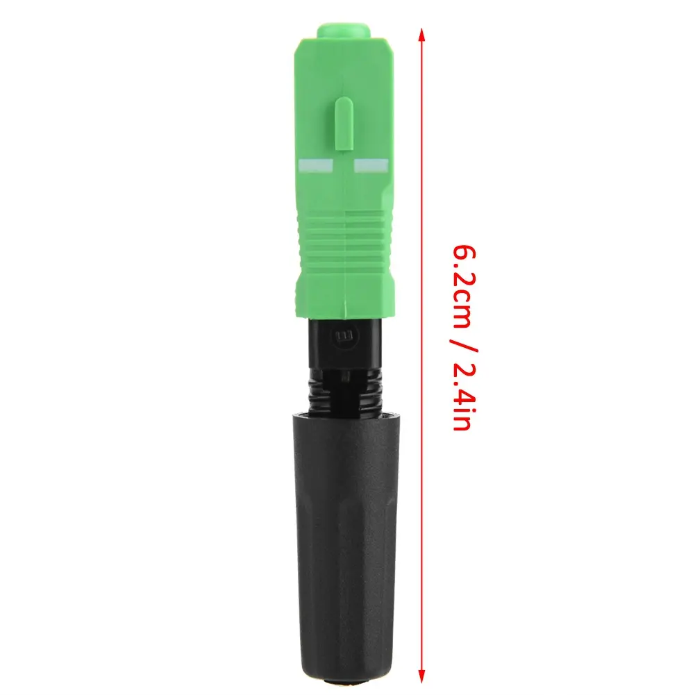 100Pcs SC/APC Embedded Optic Fiber Quick Fast Connector Connecting Adapter(straight plug)