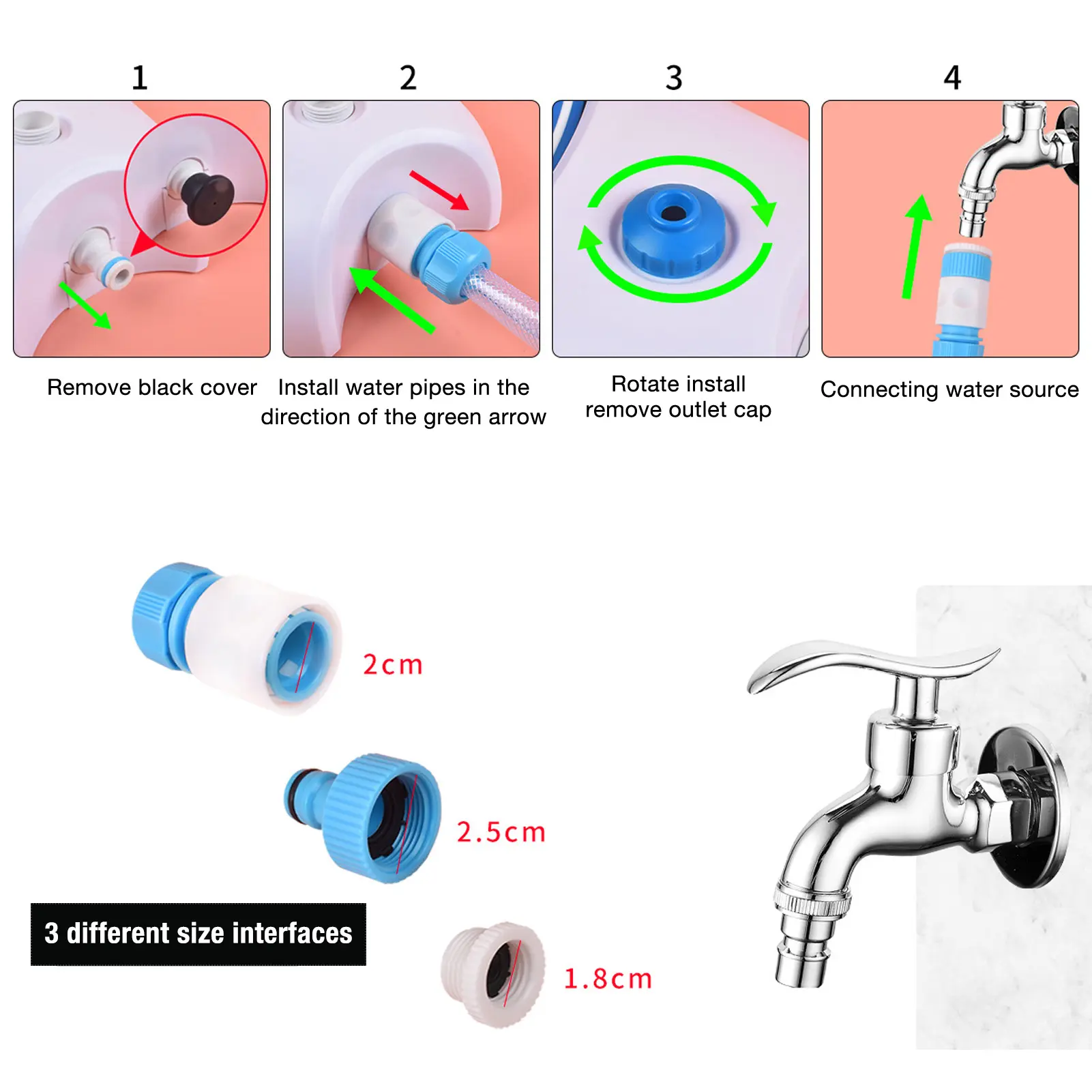 Dog Water Fountain Step On Paw Activated Dog Water Dispenser Dog Sprinkler Drinking Water Feeder with Hose