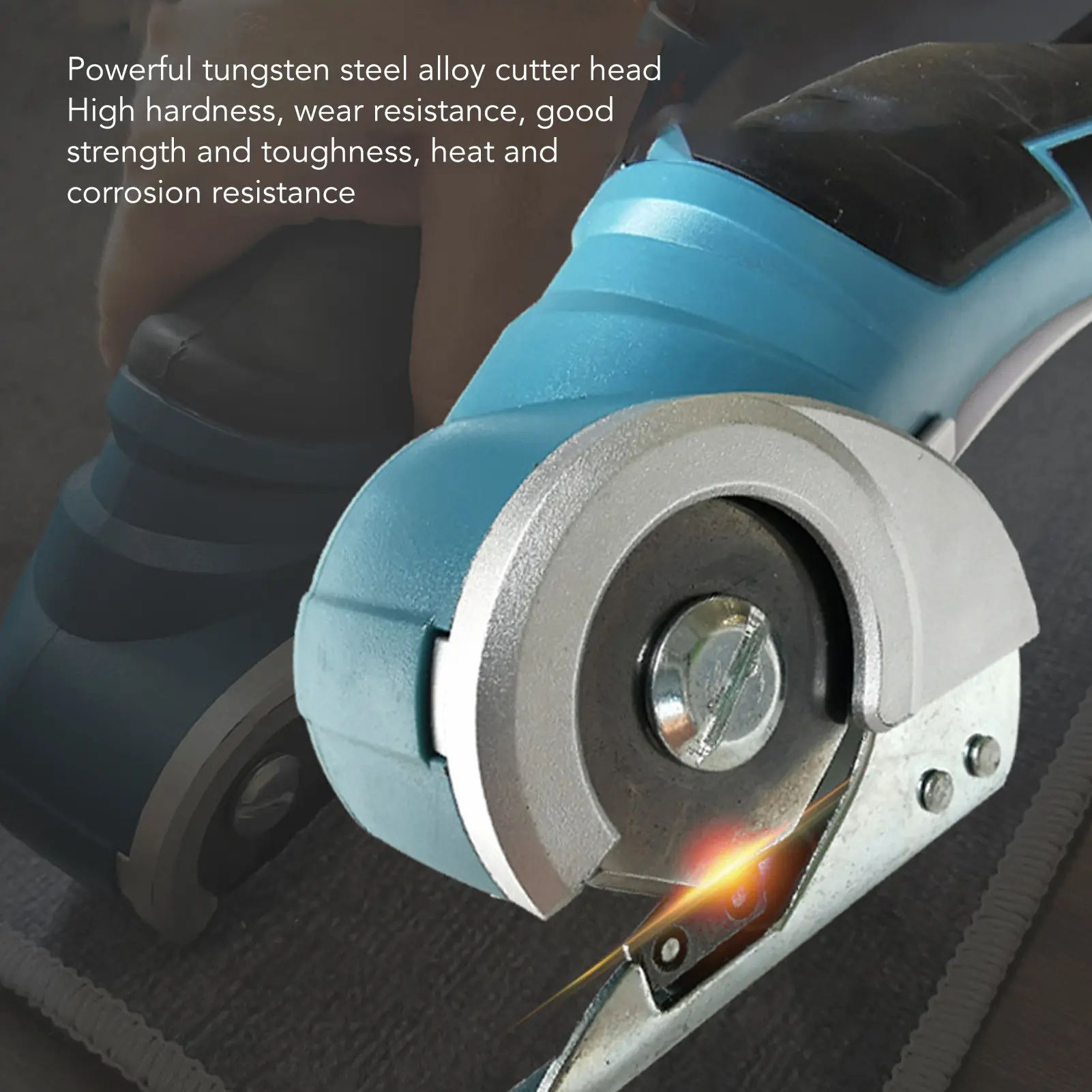 Cordless Electric Scissors Powerful Steel Blade Electric Mini Cutter for Fabric Cloth Carpet Cardboard