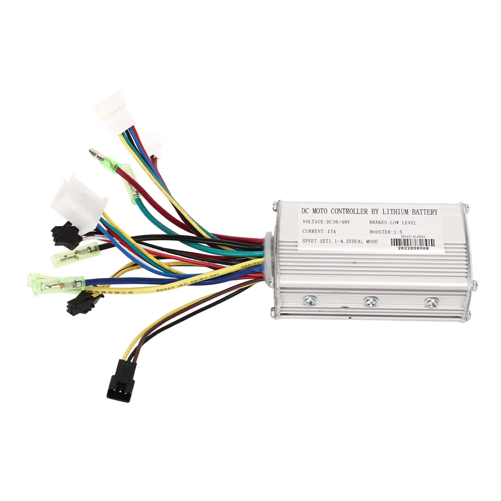 Electric Bike Motor Controller with Wire Harness Motor Controller Lithium Battery for Electric Bike 36V 48V 17A