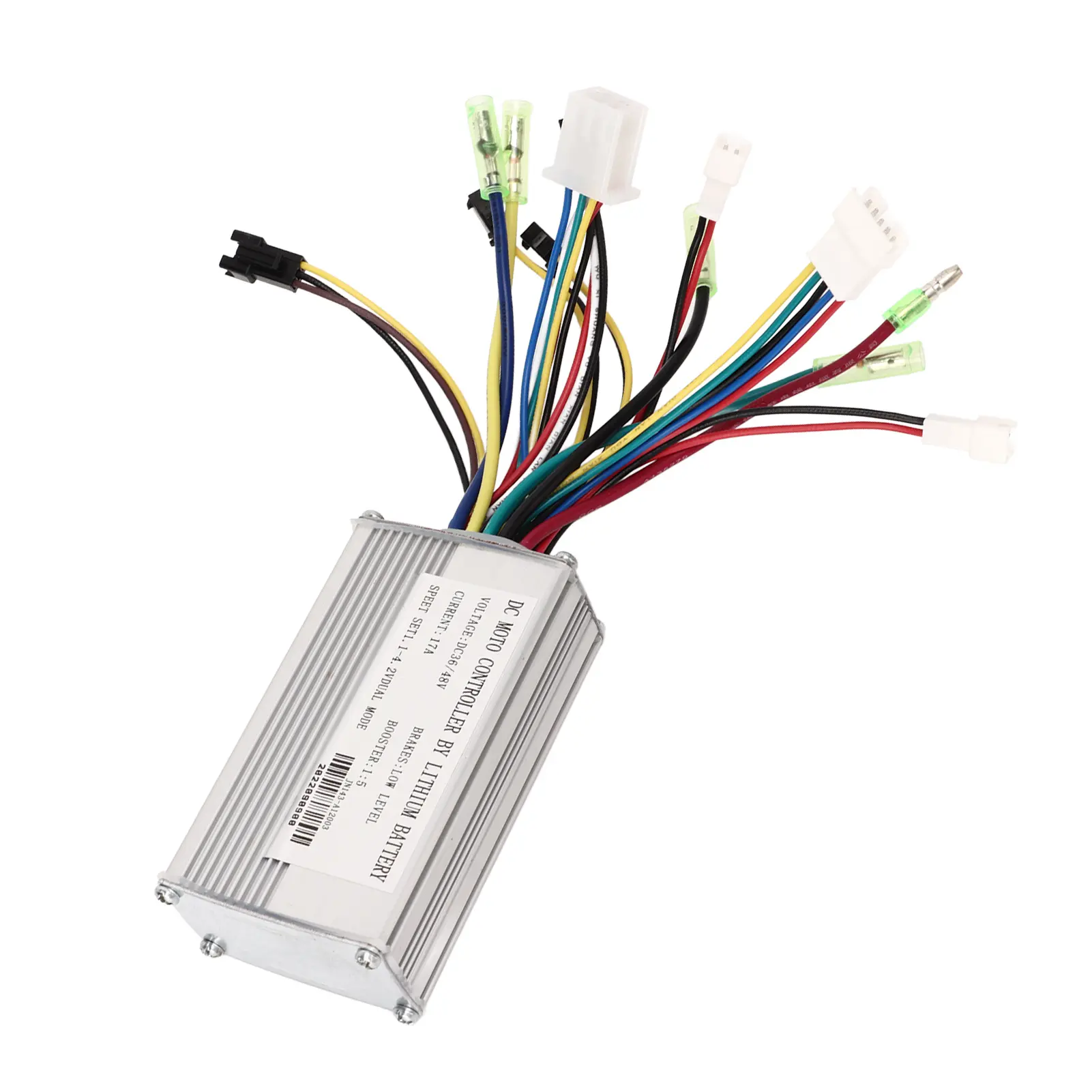 Electric Bike Motor Controller with Wire Harness Motor Controller Lithium Battery for Electric Bike 36V 48V 17A